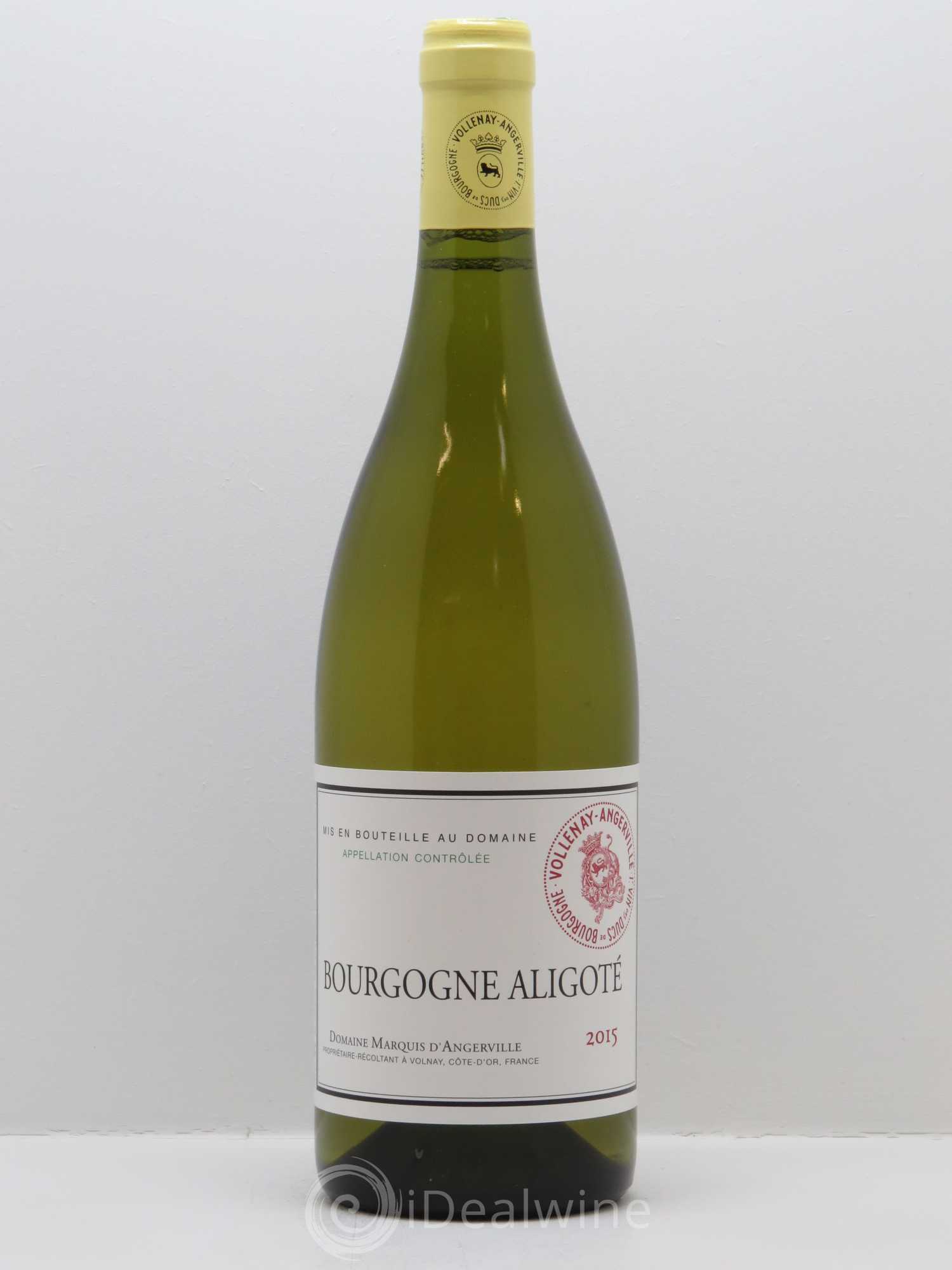 Bourgogne Aligoté Marquis d'Angerville (Domaine) 2015 - Lot de 1 bouteille - 0