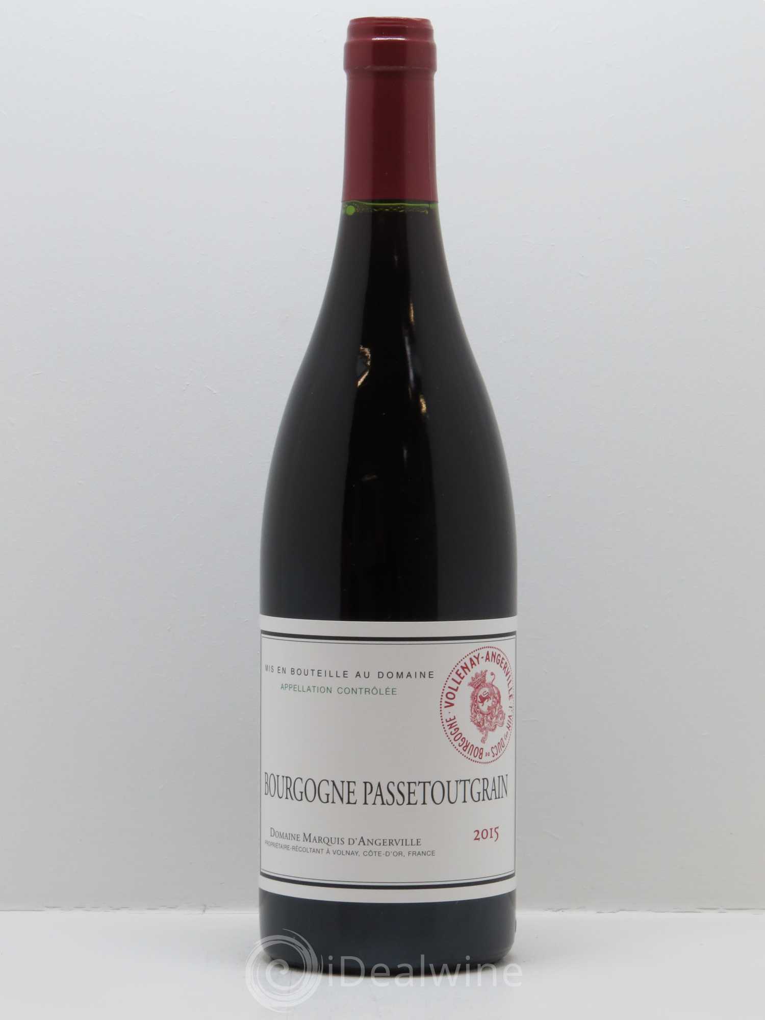 Bourgogne Passetoutgrain Marquis d'Angerville (Domaine) 2015 - Lot de 1 bouteille - 0