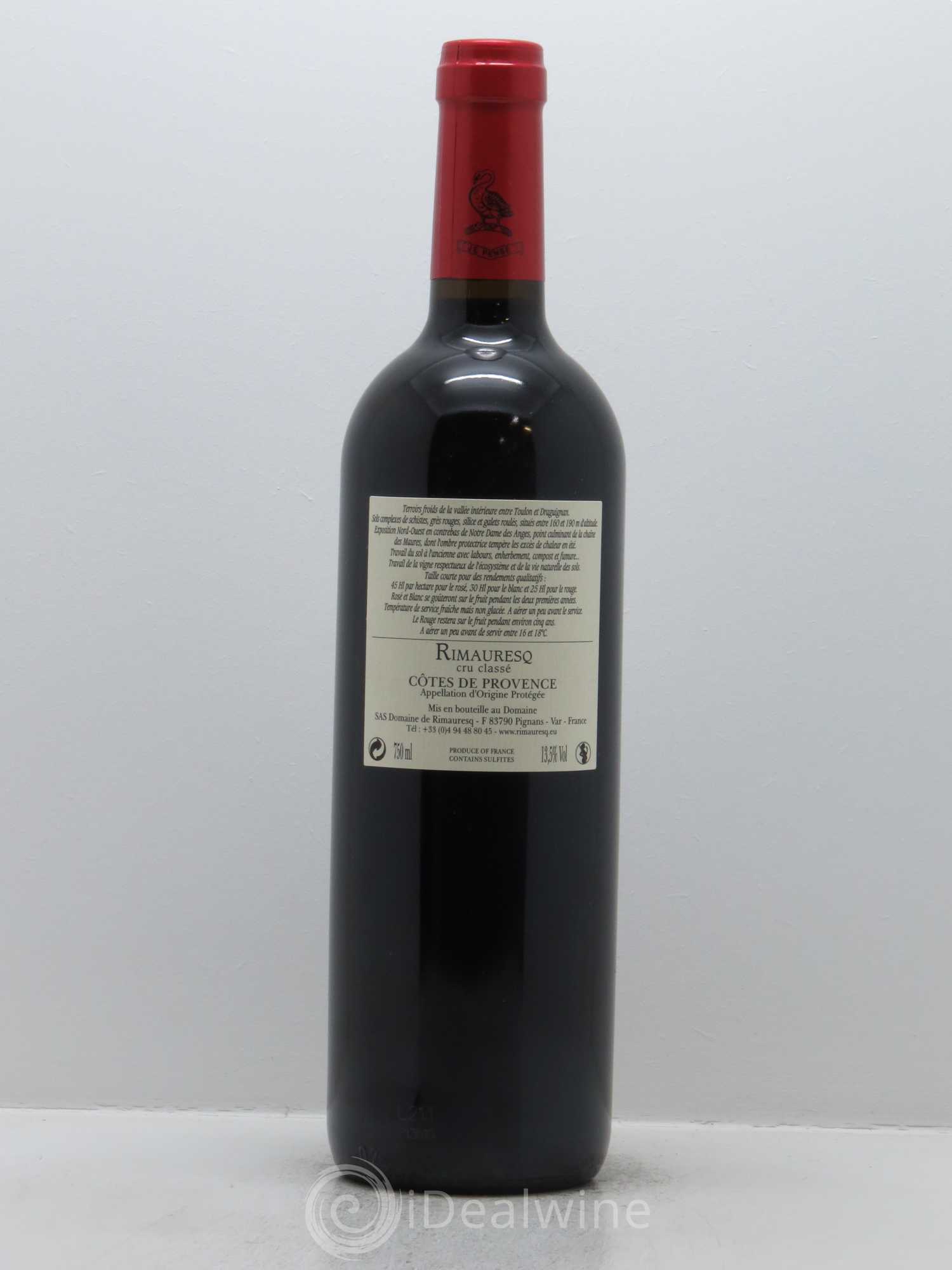 Côtes de Provence Rimauresq Cru Classé Classique de Rimauresq 2015 - Lot of 1 bottle - 1