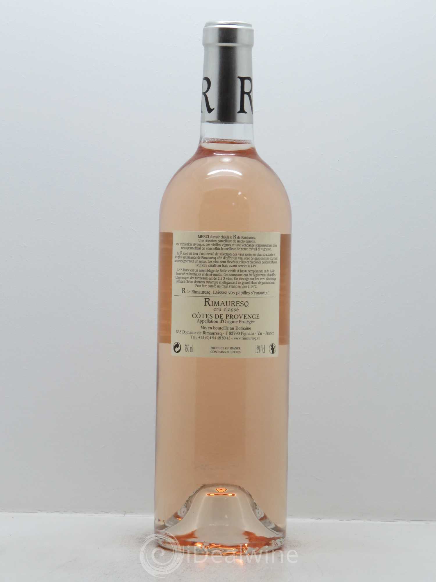 Côtes de Provence Rimauresq Cru Classé R de Rimauresq 2017 - Lotto di 1 bottiglia - 1