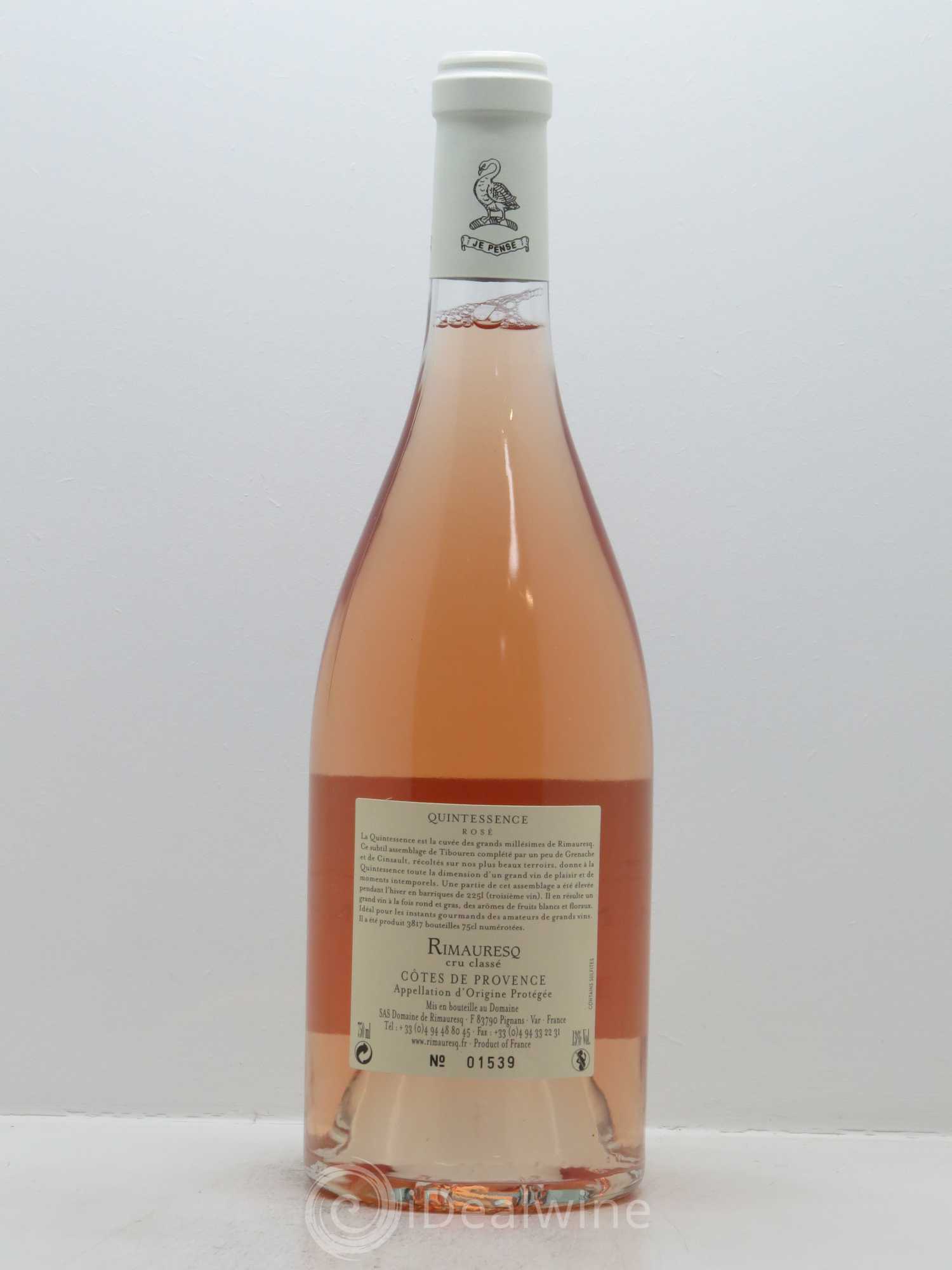 Côtes de Provence Rimauresq Quintessence 2016 - Posten von 1 Flasche - 1