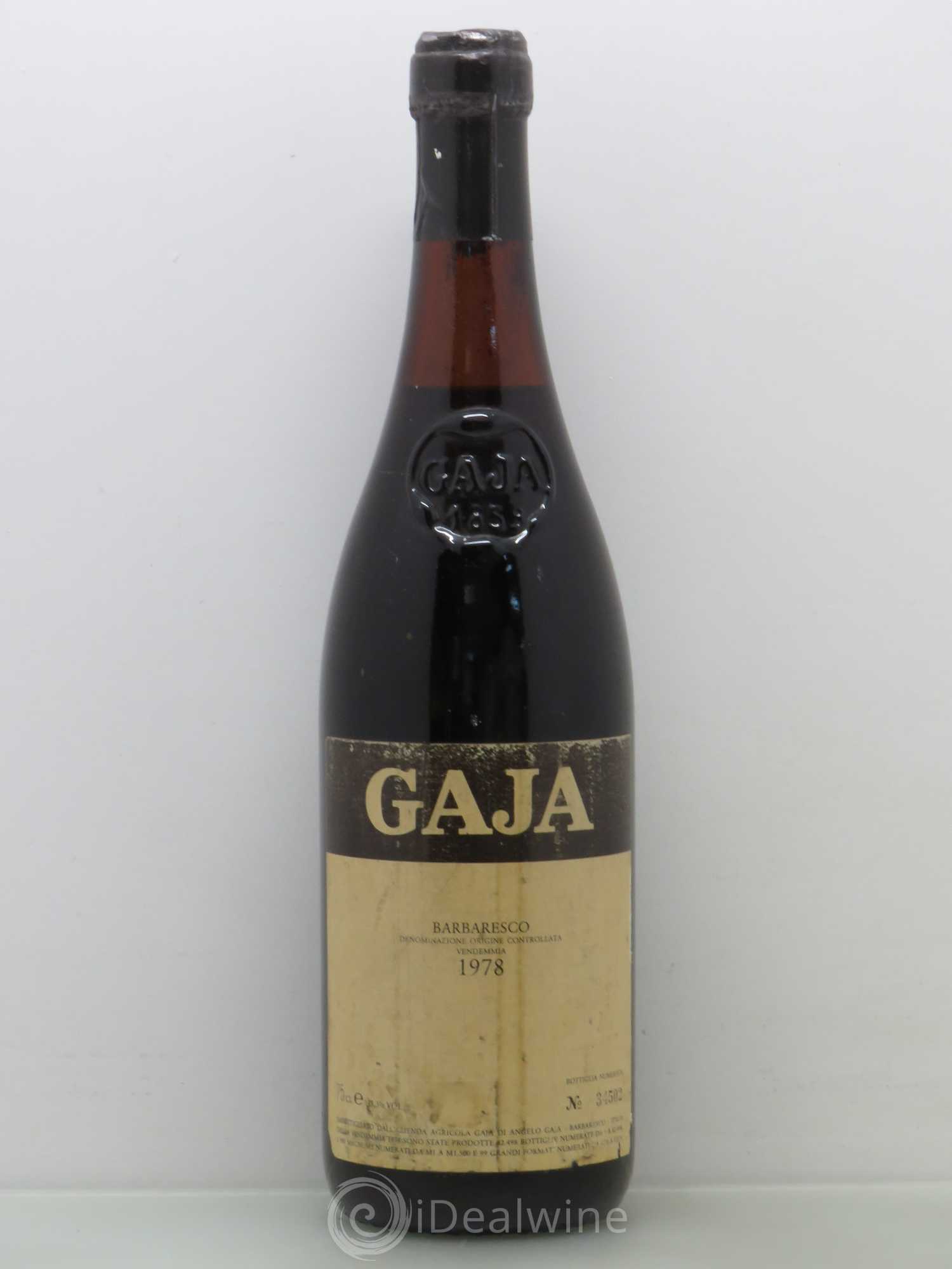 Barbaresco DOCG Angelo Gaja DOC Barbaresco 1978 - Lot de 1 bouteille - 0