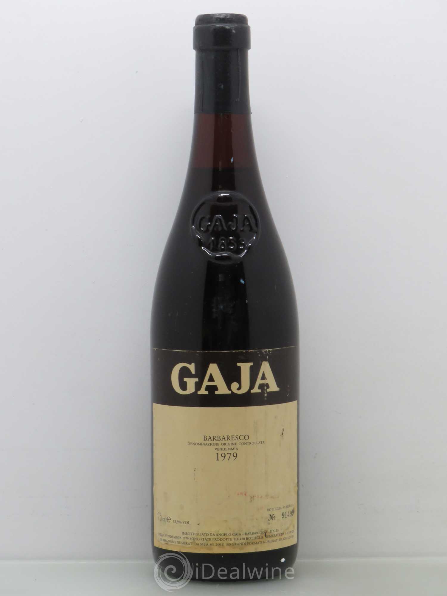 Barbaresco DOCG Angelo Gaja DOC Barbaresco 1979 - Lot de 1 bouteille - 0