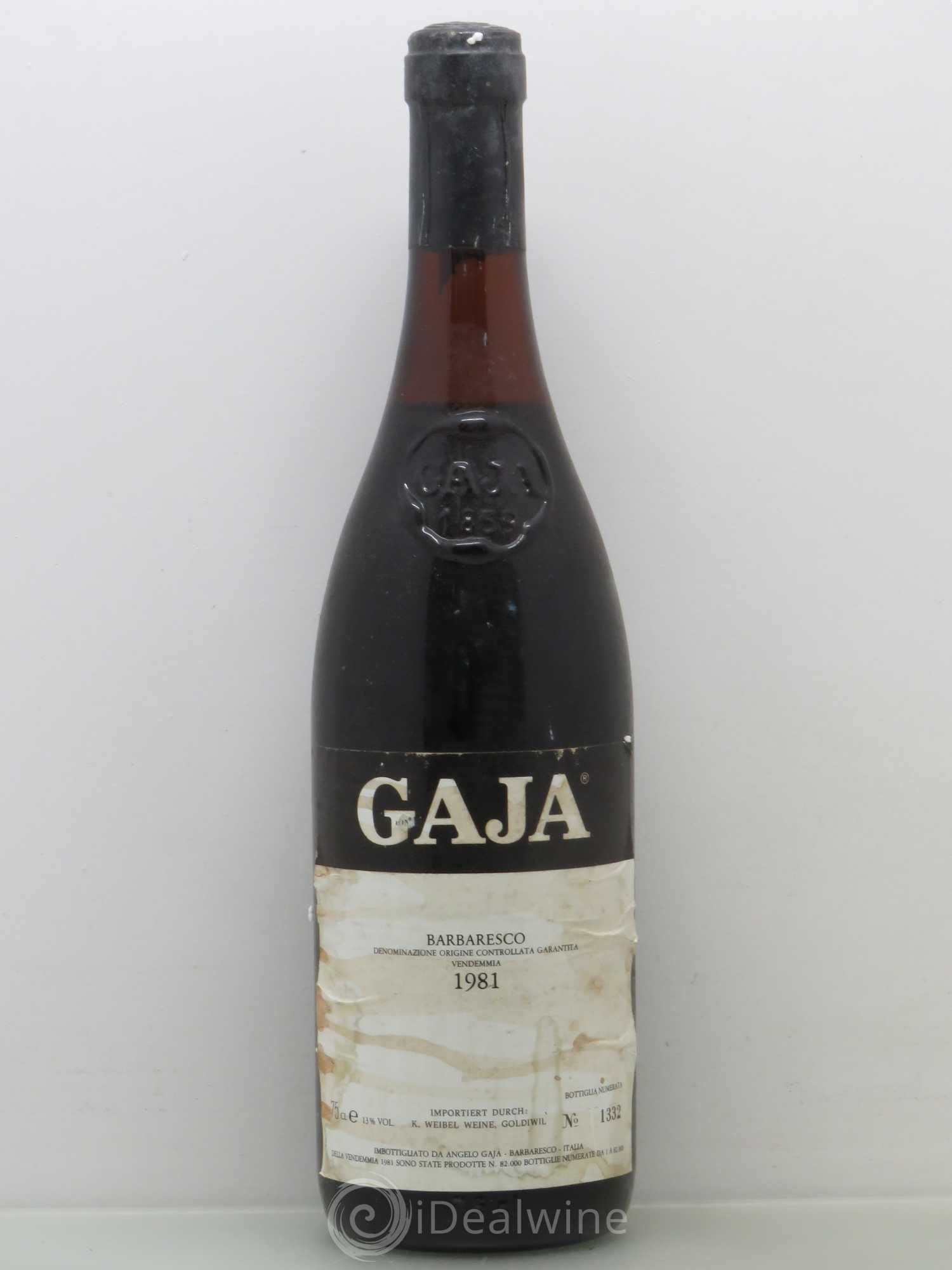 Barbaresco DOCG Angelo Gaja (sans prix de réserve) 1981 - Lot de 1 bouteille - 0