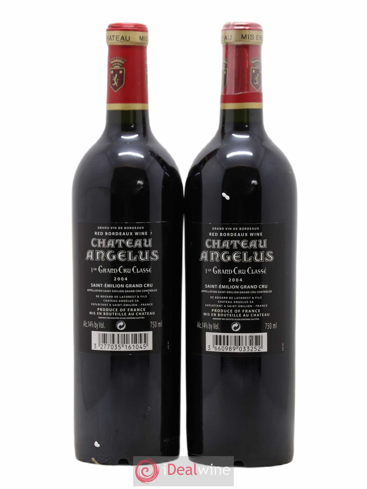Château Angélus 1er Grand Cru Classé A 2004 - Lot de 2 bouteilles - 1