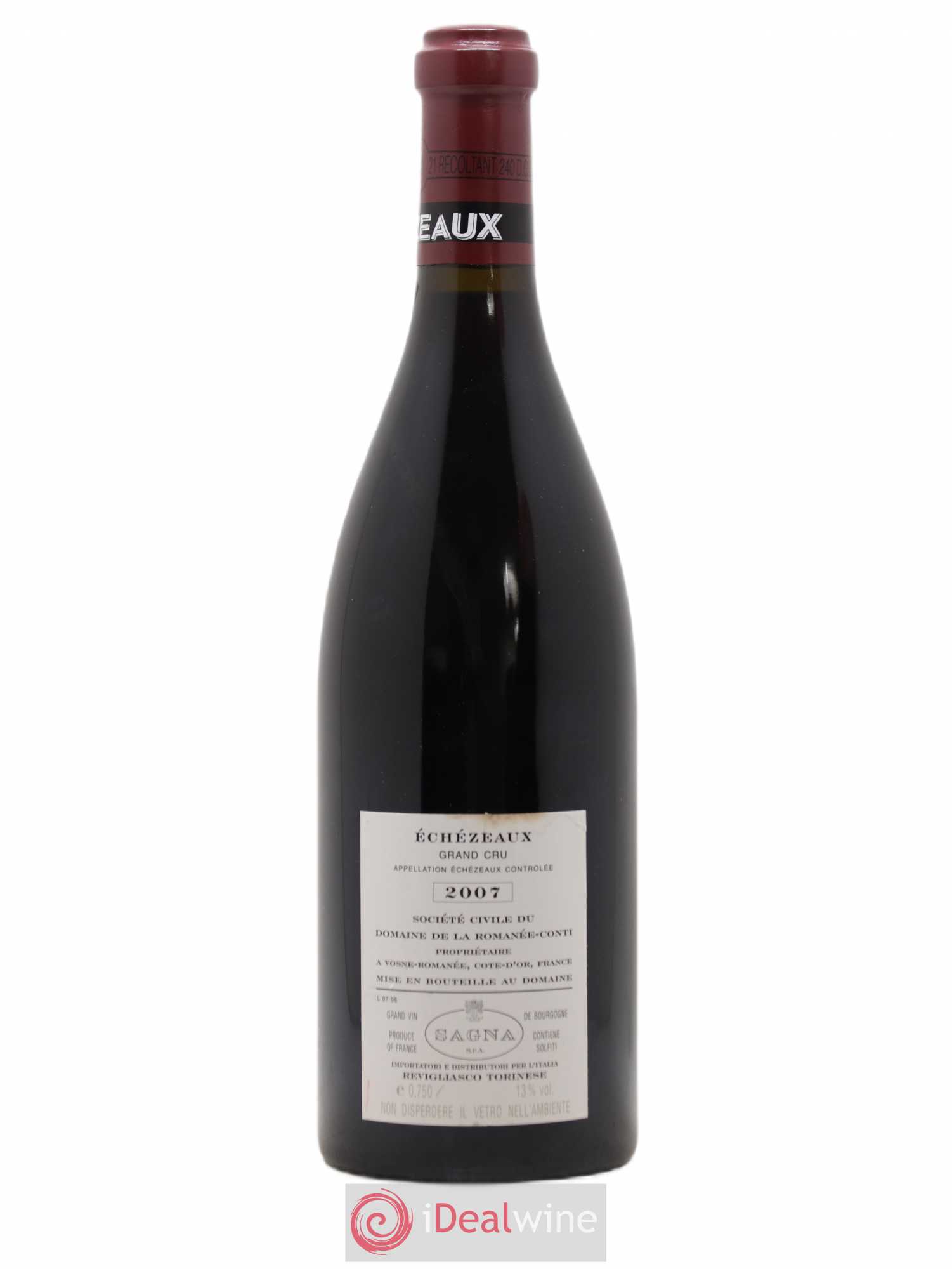 Echezeaux Grand Cru Domaine de la Romanée-Conti 2007 - Lot de 1 bouteille - 1