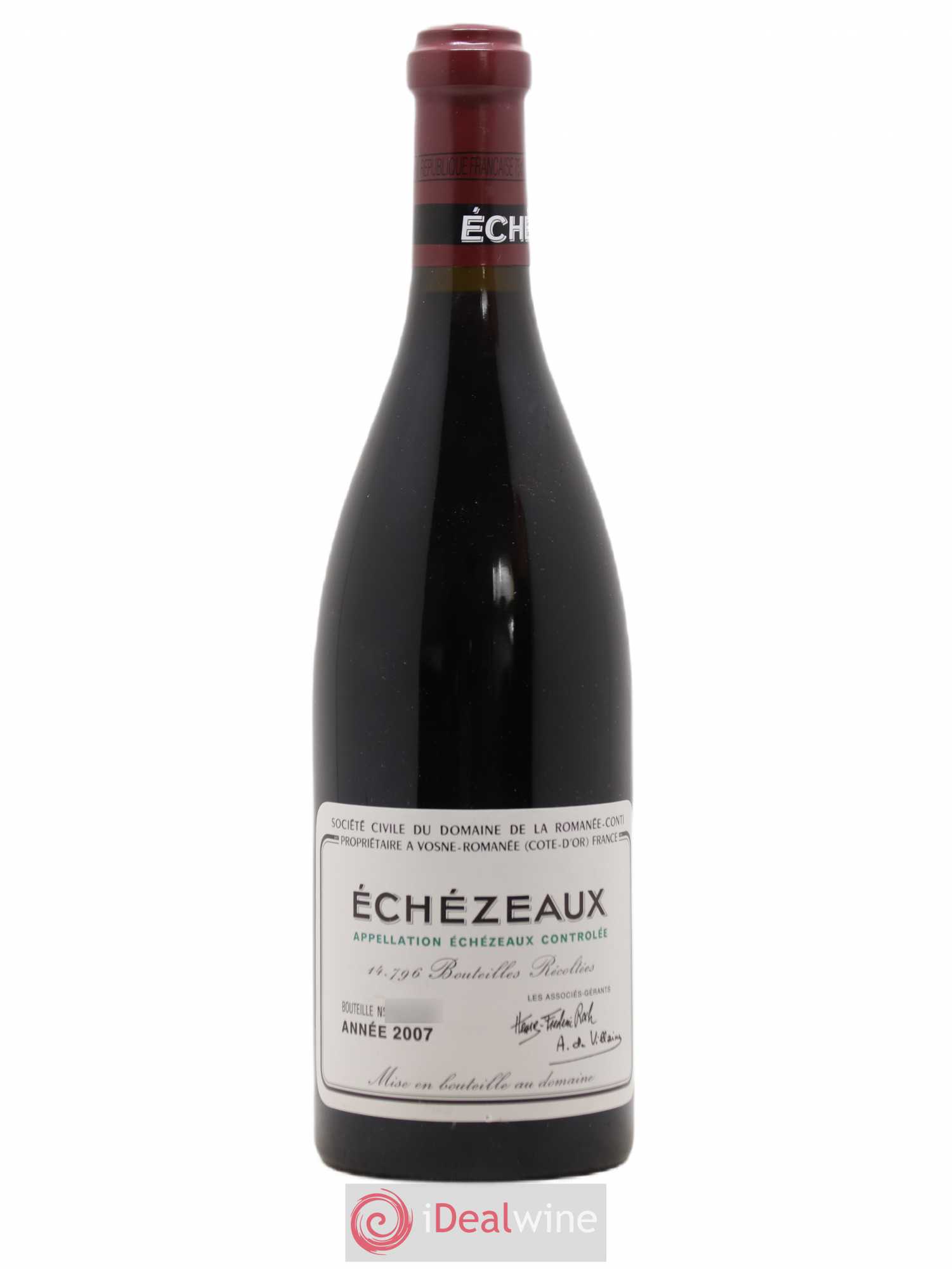 Echezeaux Grand Cru Domaine de la Romanée-Conti 2007 - Lot de 1 bouteille - 0