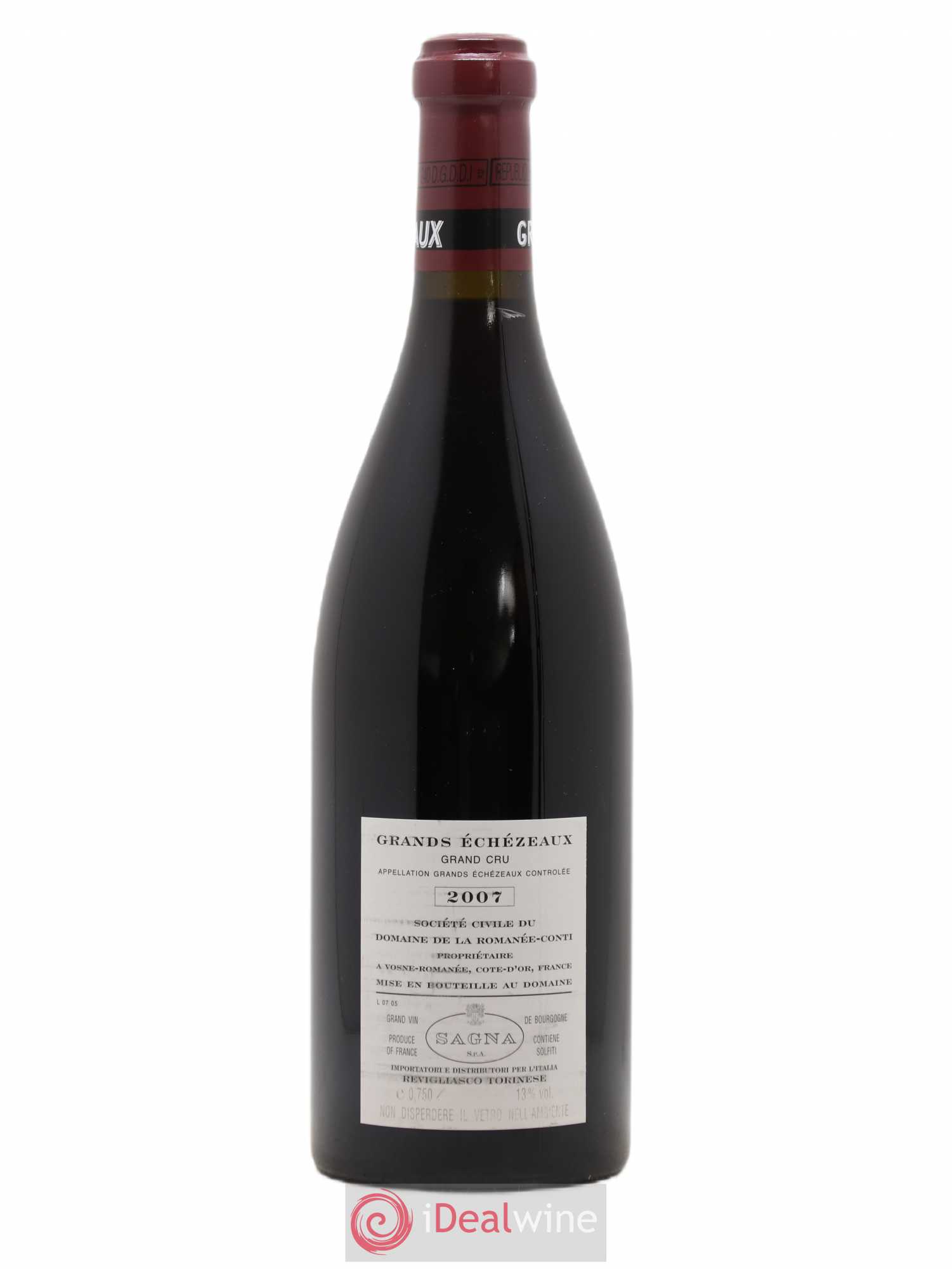 Grands-Echezeaux Grand Cru Domaine de la Romanée-Conti 2007 - Lot de 1 bouteille - 1