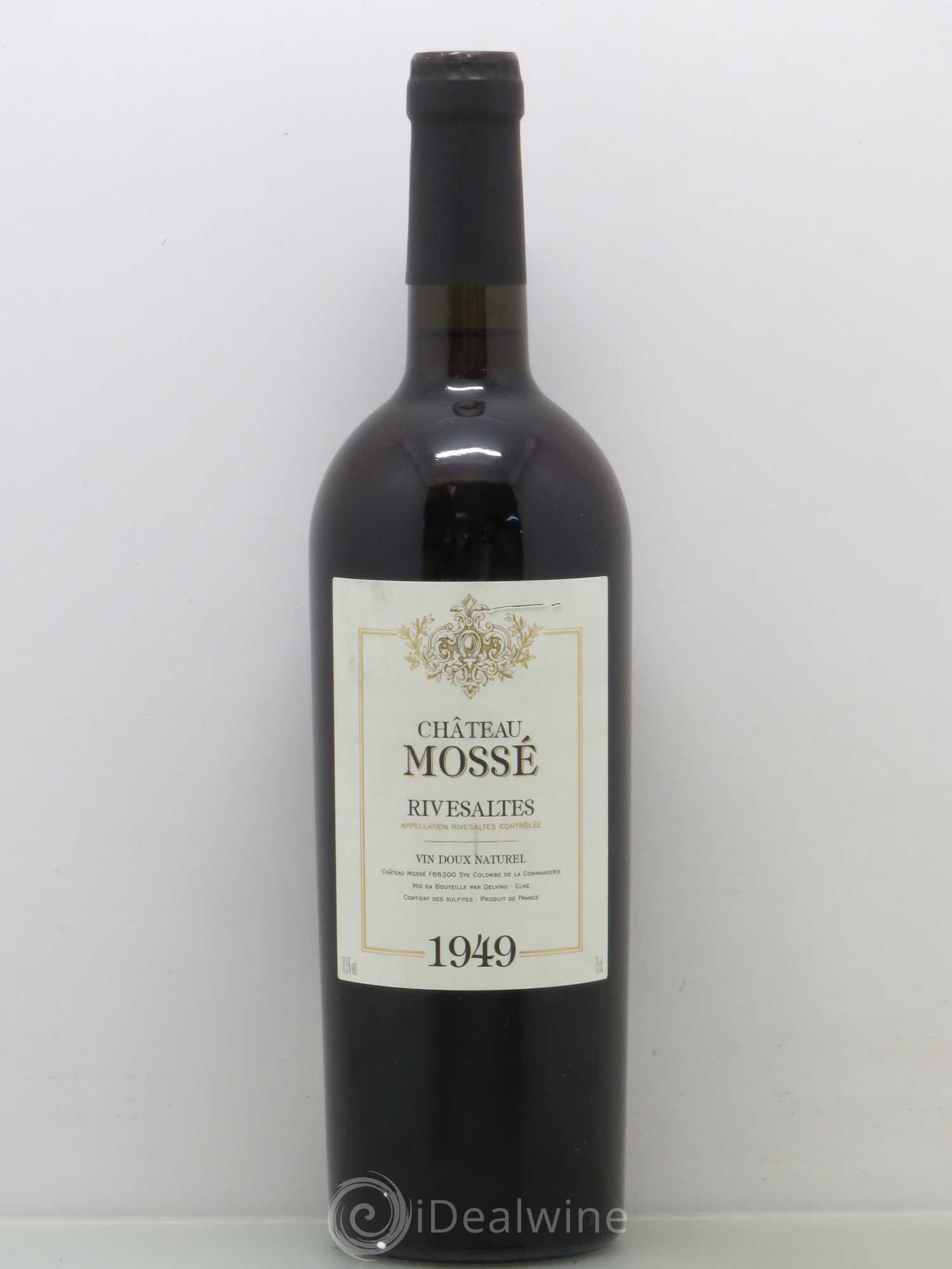 Rivesaltes Château Mossé 1949 - Posten von 1 Flasche - 0