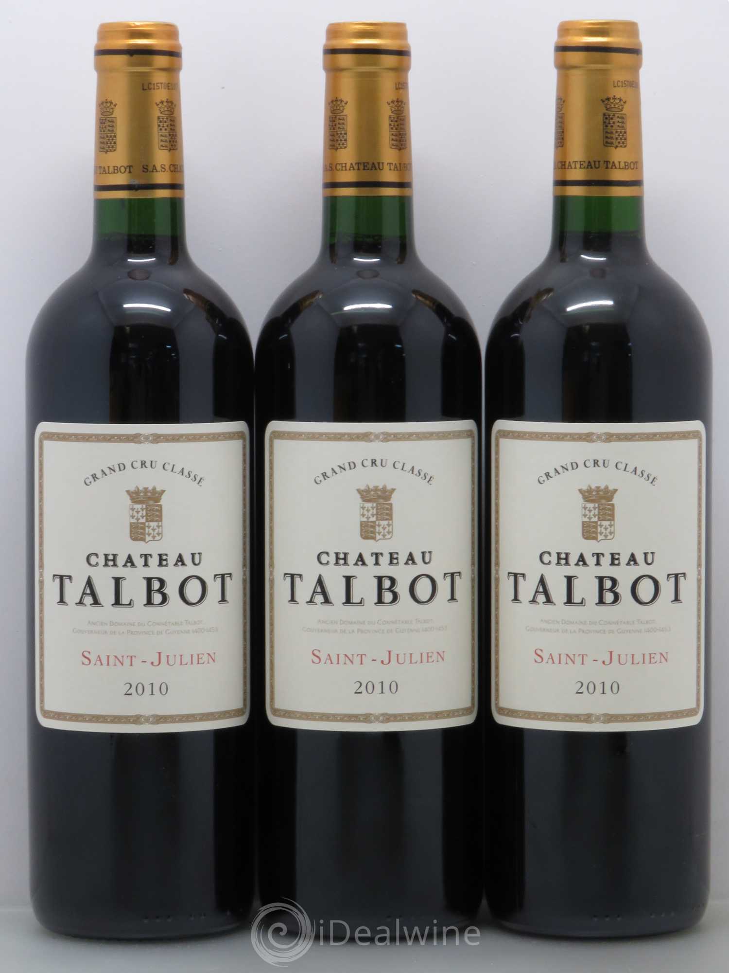 Château Talbot 4ème Grand Cru Classé 2010 - Lot de 6 bouteilles - 2