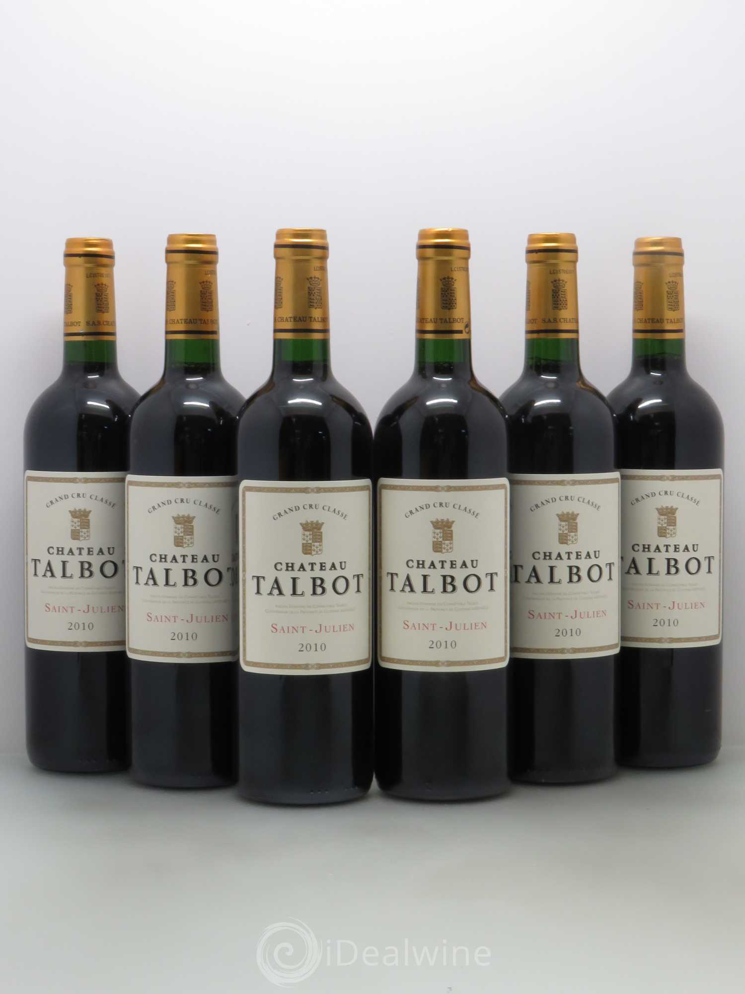 Château Talbot 4ème Grand Cru Classé 2010 - Lot de 6 bouteilles - 0