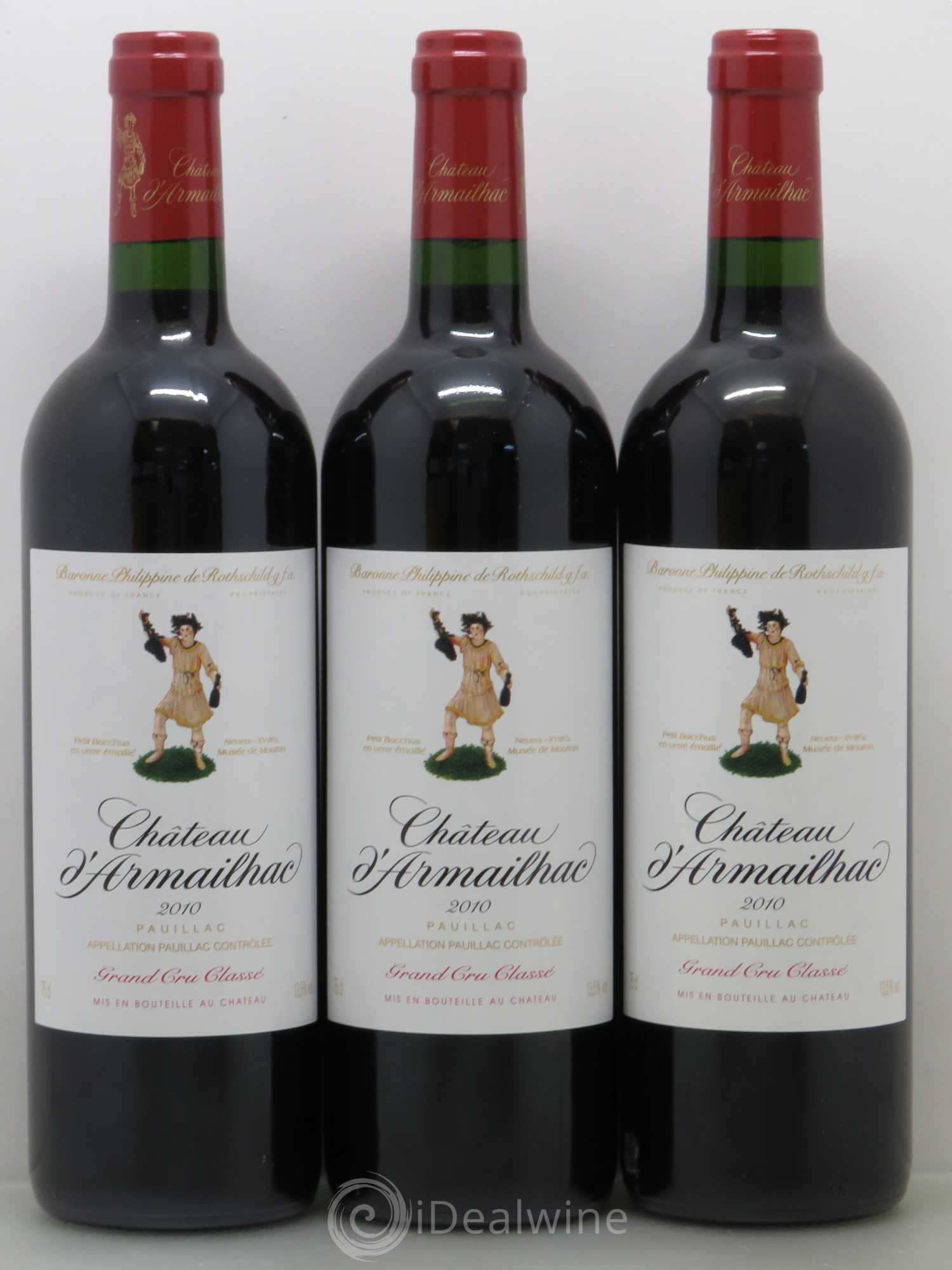 Château d' Armailhac - Mouton Baron(ne) Philippe 5ème Grand Cru Classé 2010 - Lot de 6 bouteilles - 1