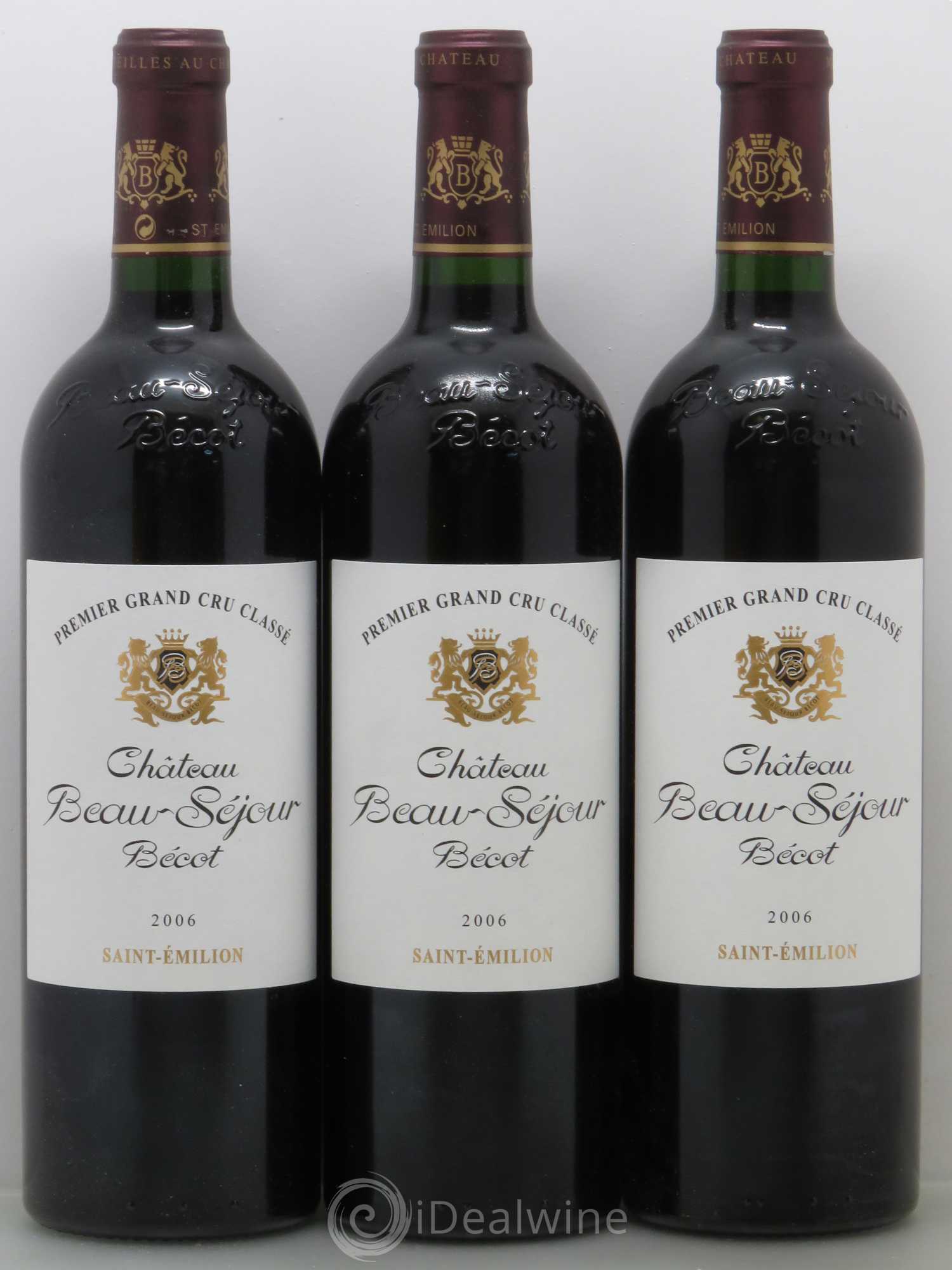 Château Beau-Séjour Bécot 1er Grand Cru Classé B 2006 - Lot de 12 bouteilles - 1