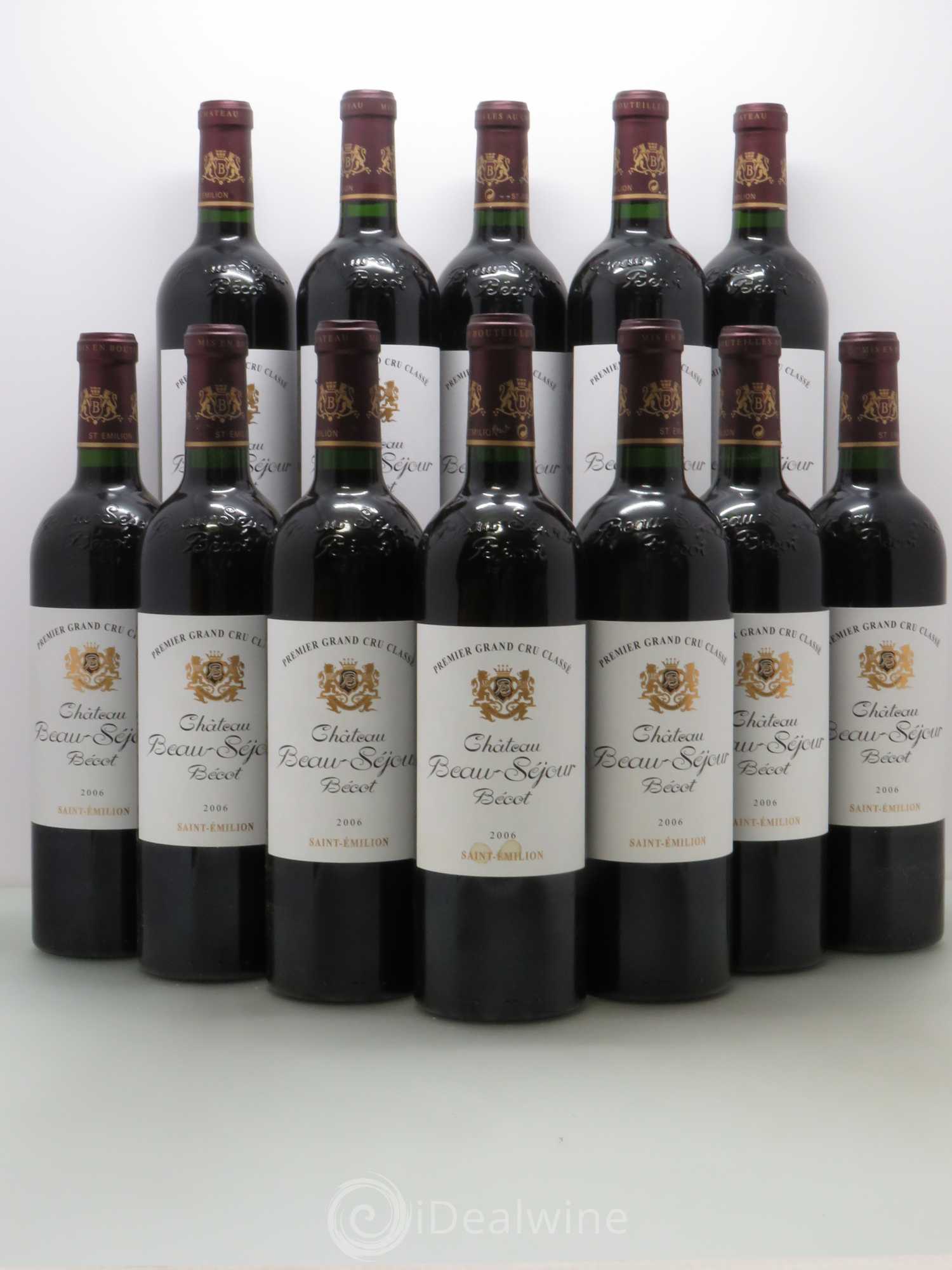 Château Beau-Séjour Bécot 1er Grand Cru Classé B 2006 - Lot de 12 bouteilles - 0