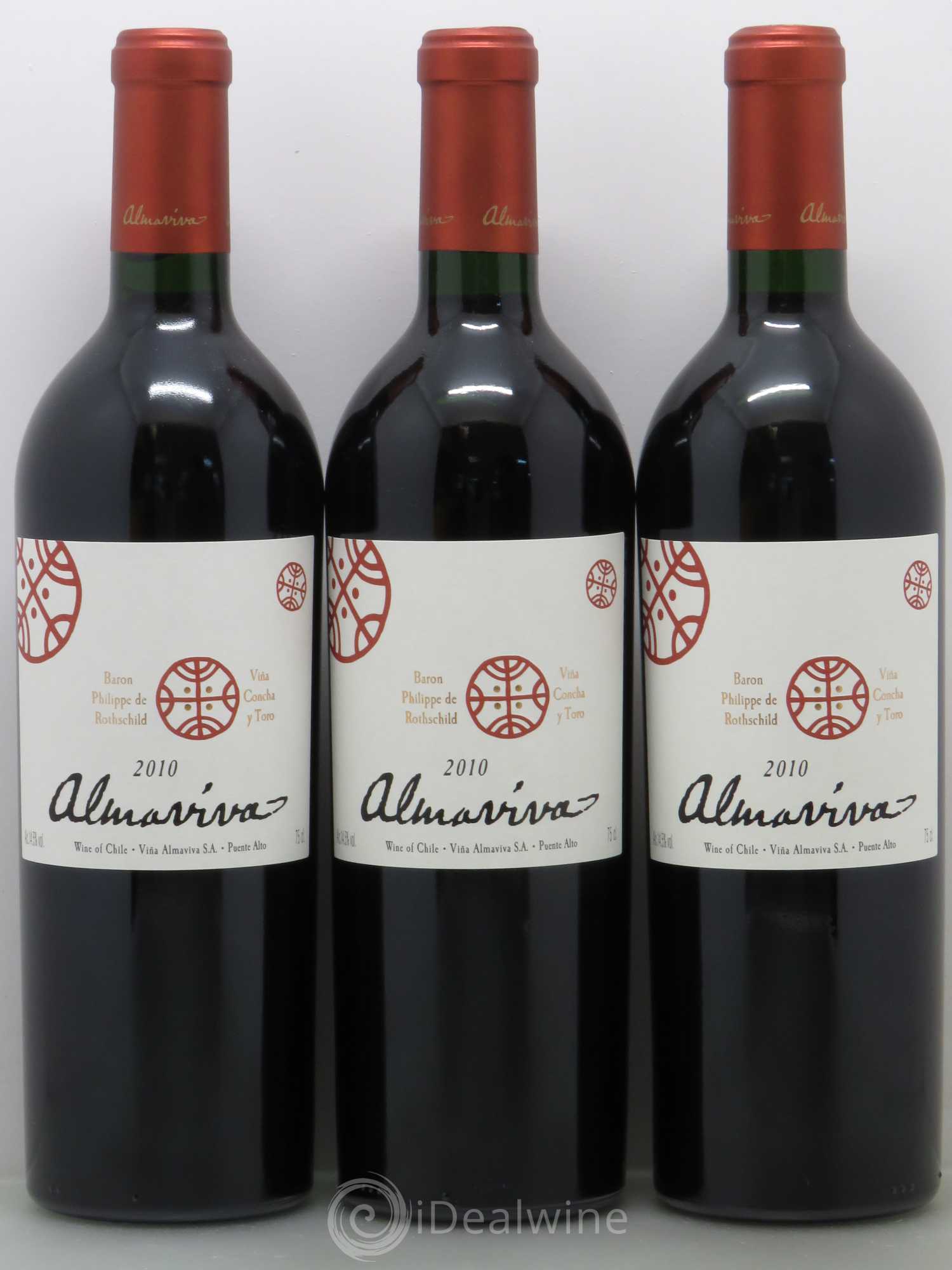 Chili Almaviva Baron P. de Rothschild Concha y Toro 2010 - Lot de 6 bouteilles - 2