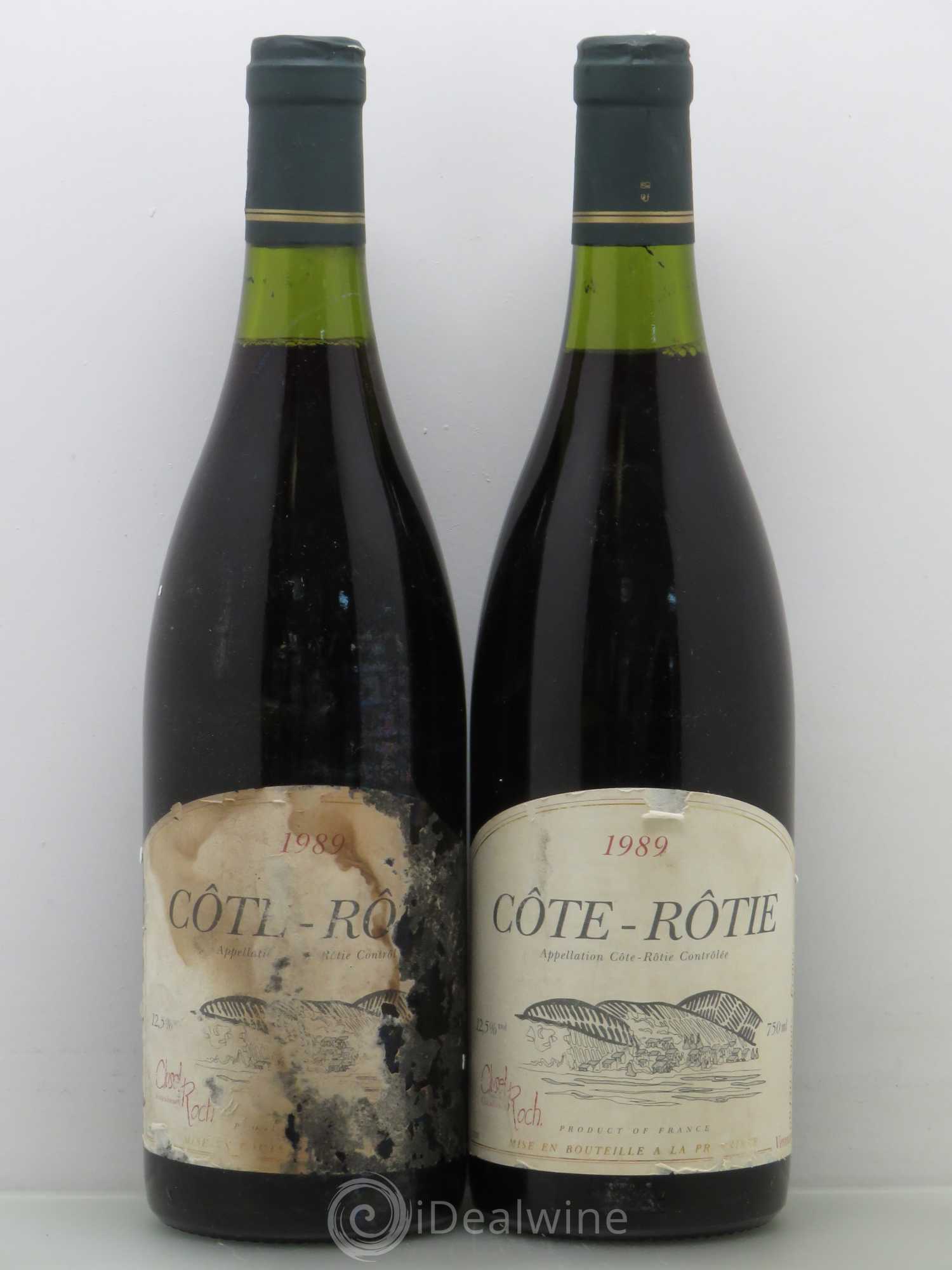 Côte-Rôtie Clusel-Roch 1989 - Lot de 2 bouteilles - 0