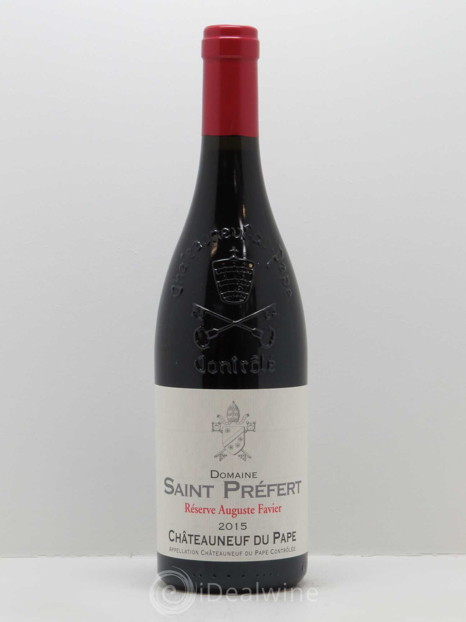 Châteauneuf-du-Pape Réserve Auguste Favier Domaine Saint-Préfert 2015 - Lot de 1 bouteille - 0