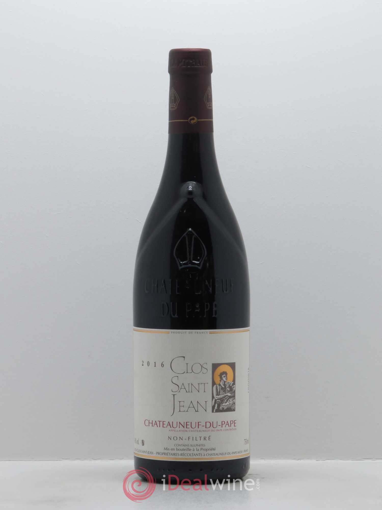 Châteauneuf-du-Pape Clos Saint-Jean Pascal et Vincent Maurel 2016 - Lot de 1 bouteille - 0