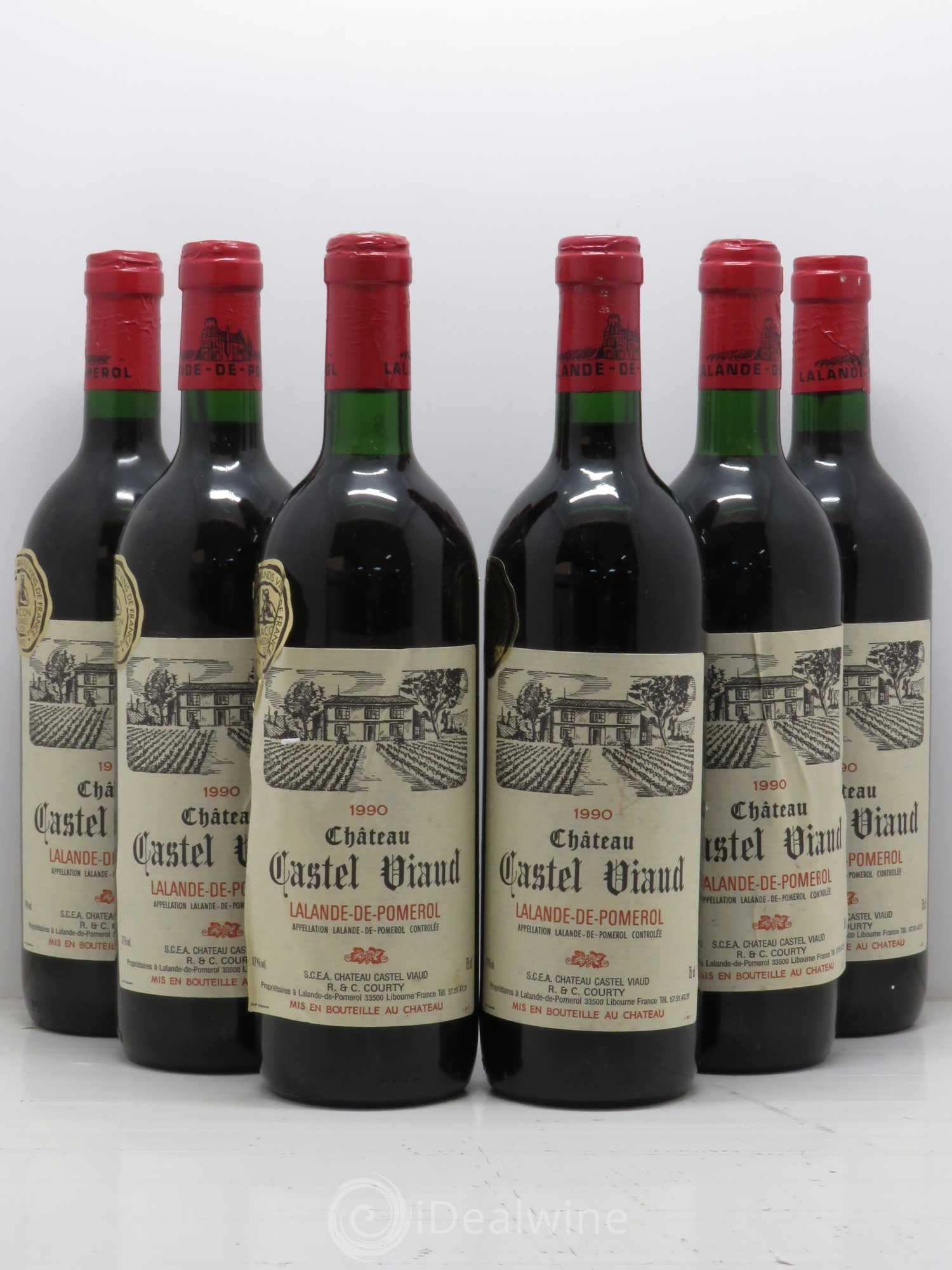 Bordeaux Castel Viaud 1990 - Posten von 6 Flaschen - 0