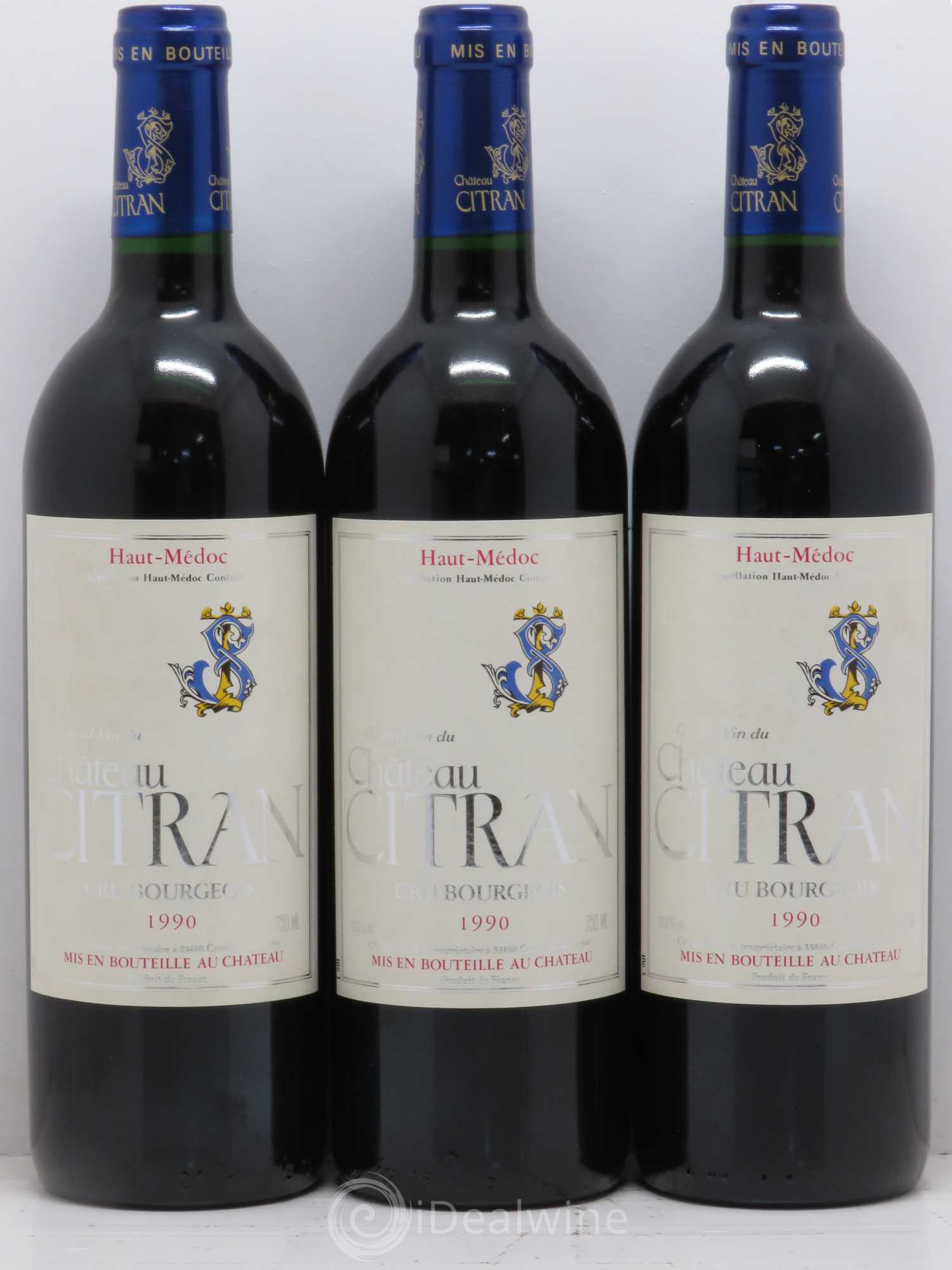 Château Citran Cru Bourgeois (sans prix de réserve) 1990 - Lot de 12 bouteilles - 1
