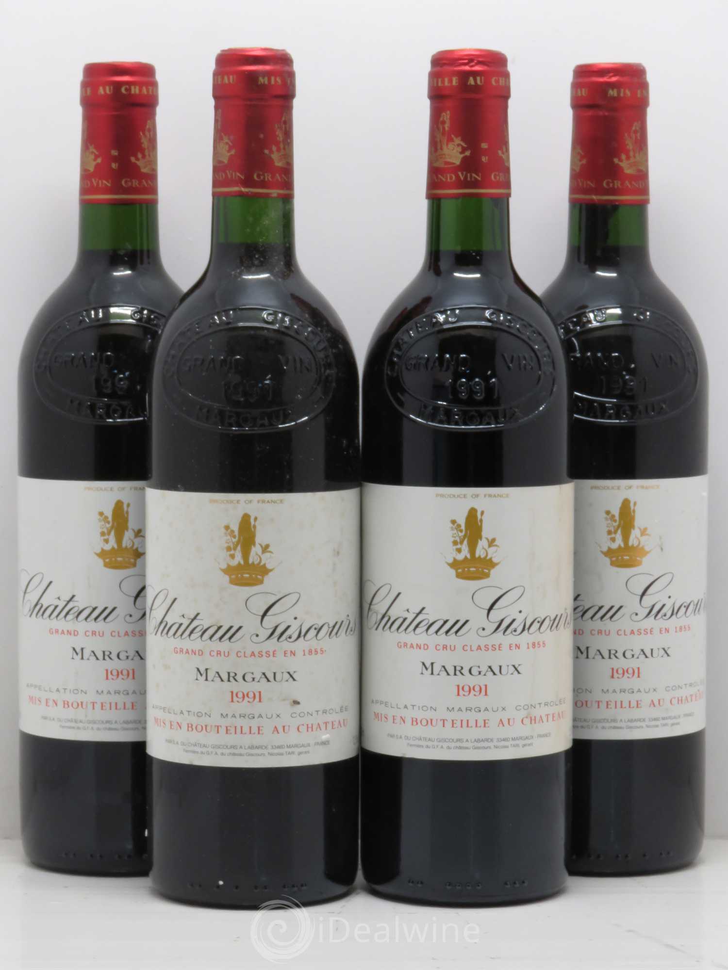 Château Giscours 3ème Grand Cru Classé 1991 - Lot de 4 bouteilles - 0