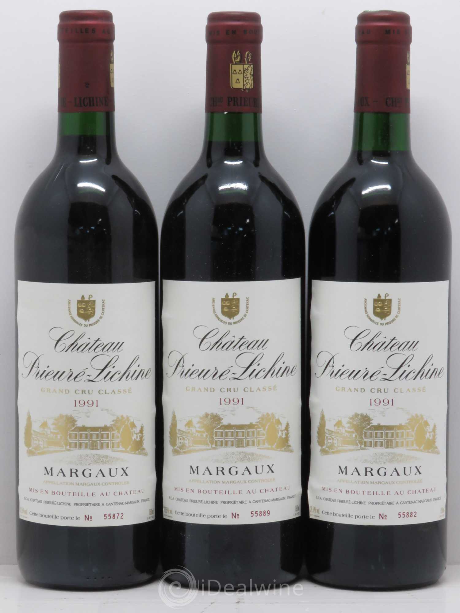 Château Prieuré Lichine 4ème Grand Cru Classé 1991 - Lot de 12 bouteilles - 1