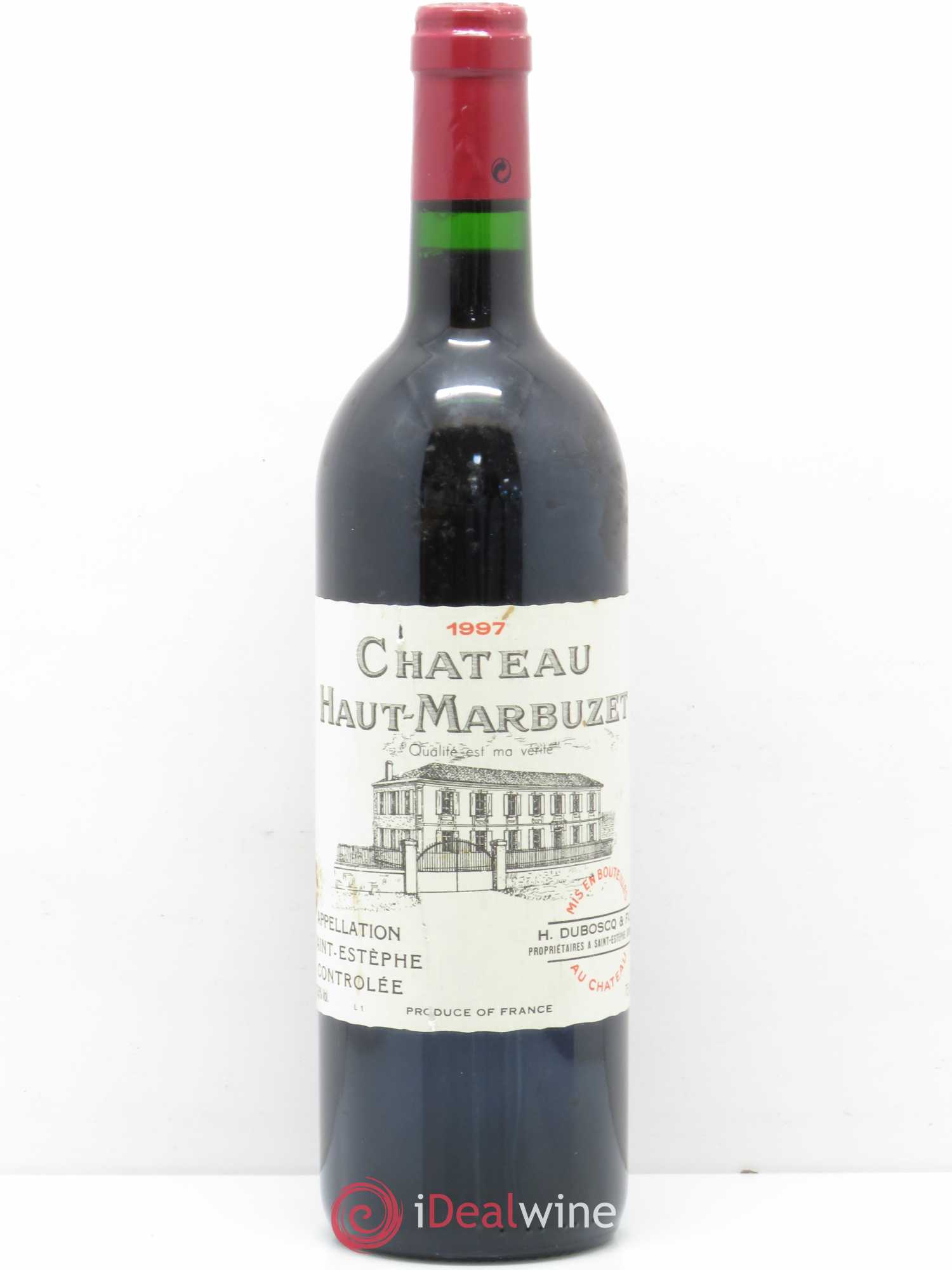Château Haut Marbuzet 1997 - Lot de 1 bouteille - 0
