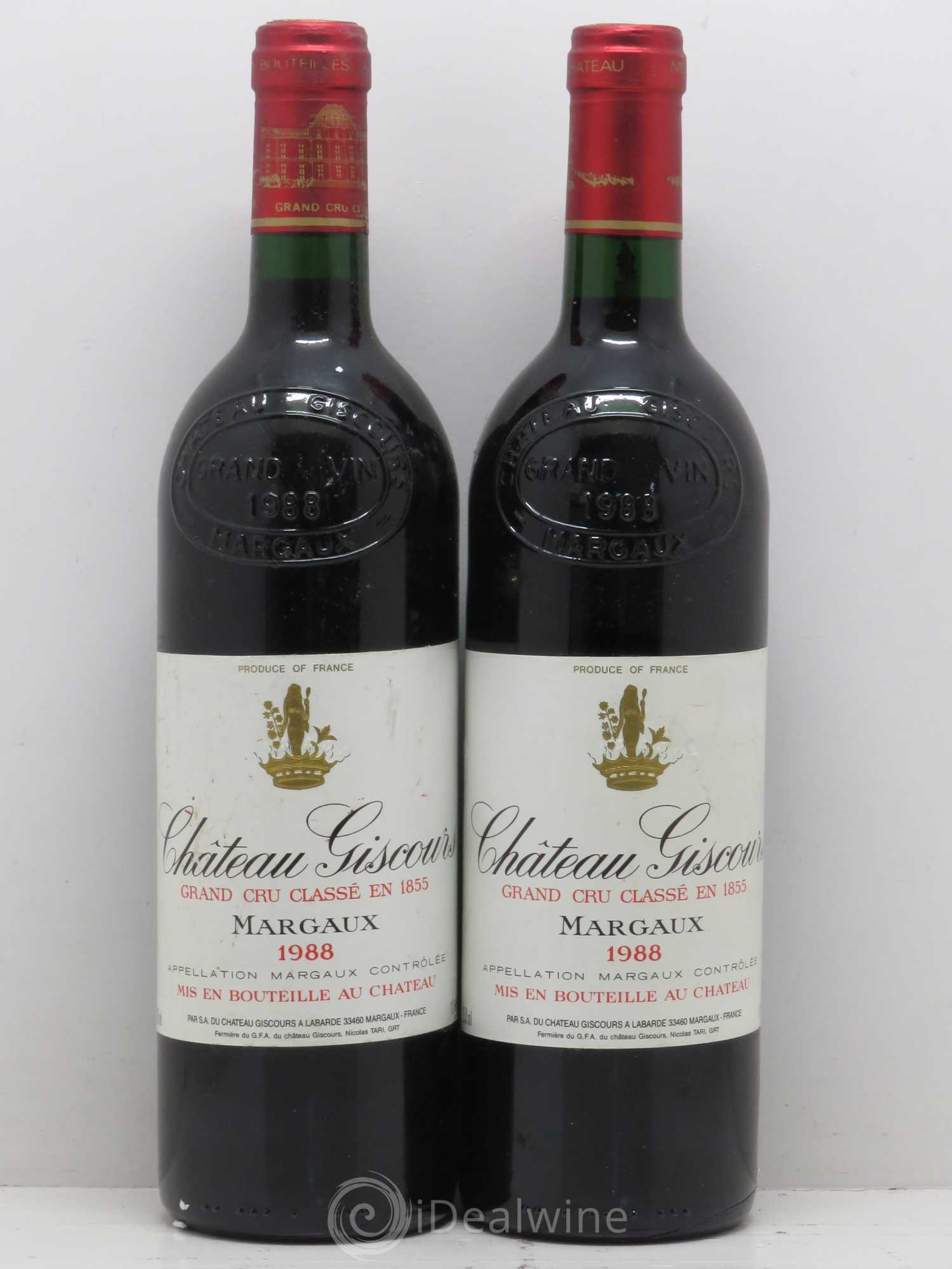 Château Giscours 3ème Grand Cru Classé 1988 - Lot de 2 bouteilles - 0