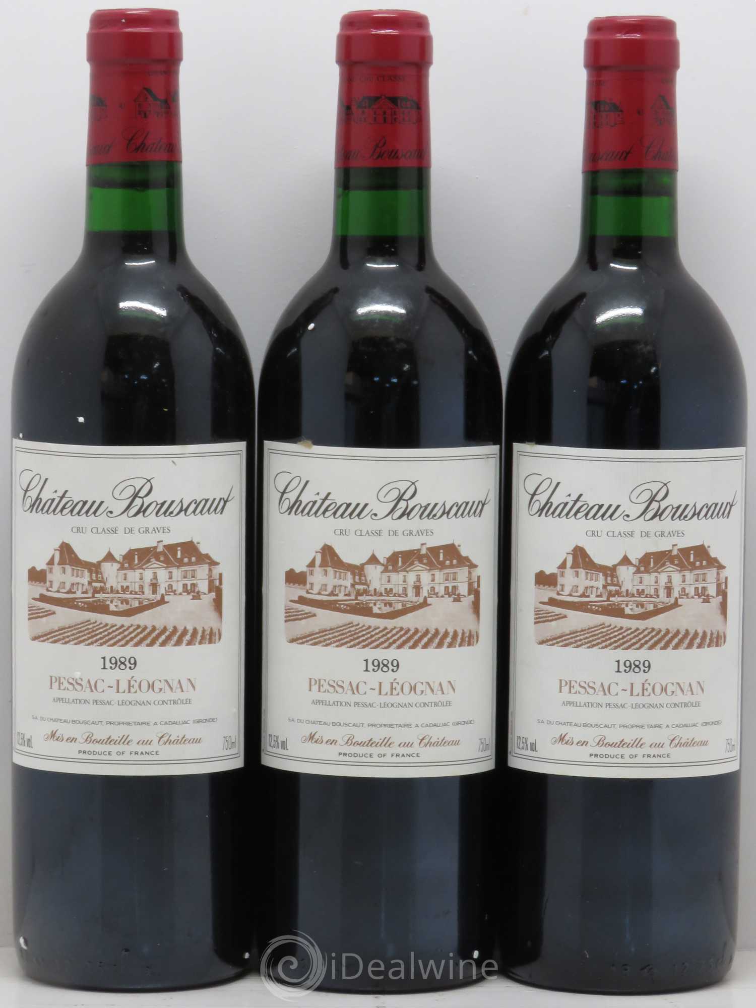Château Bouscaut Cru Classé de Graves 1989 - Lot de 6 bouteilles - 1