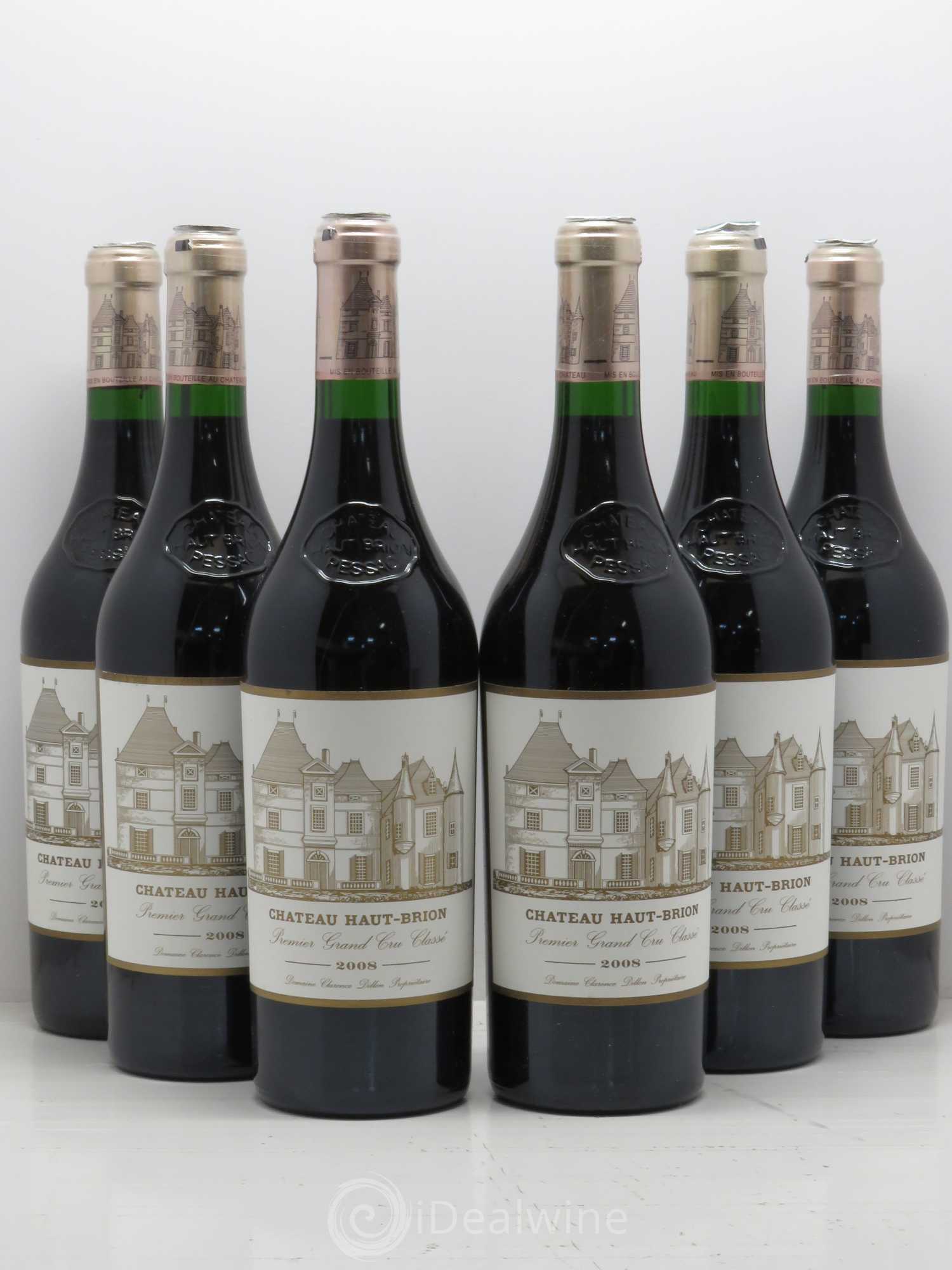 Château Haut Brion 1er Grand Cru Classé 2008 - Lot de 6 bouteilles - 0