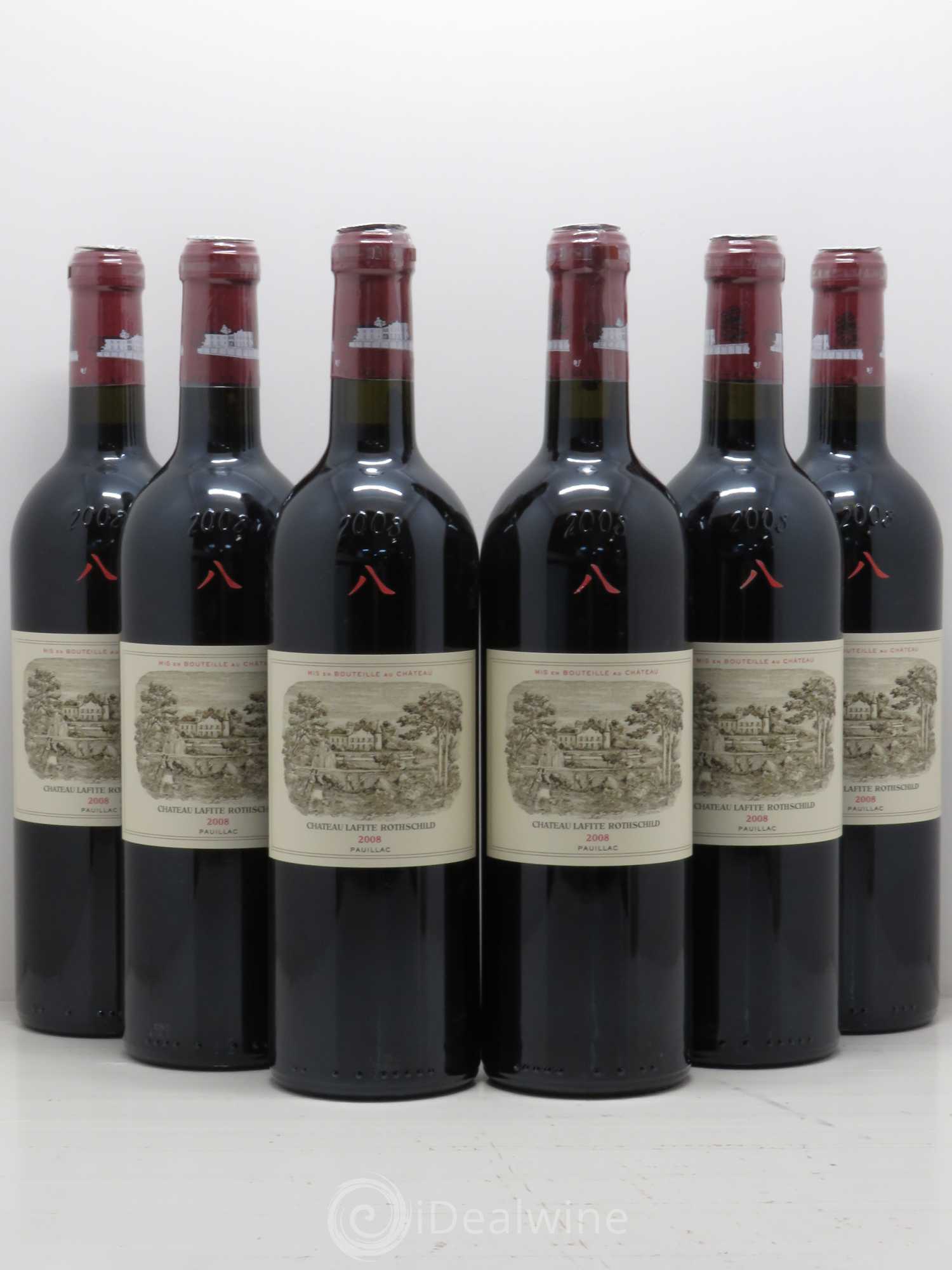 Château Lafite Rothschild 1er Grand Cru Classé 2008 - Lot de 6 bouteilles - 0