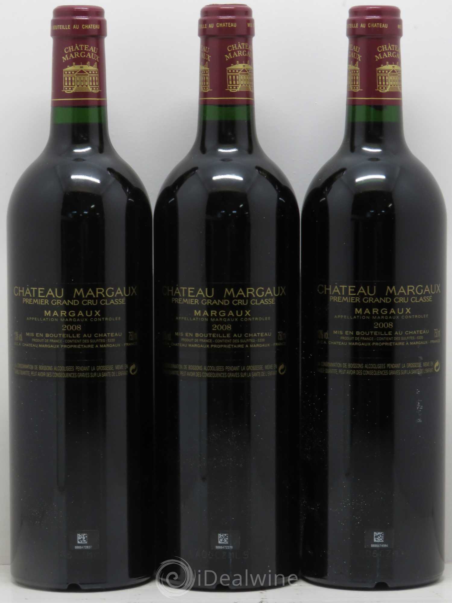 Château Margaux 1er Grand Cru Classé 2008 - Lot de 6 bouteilles - 4