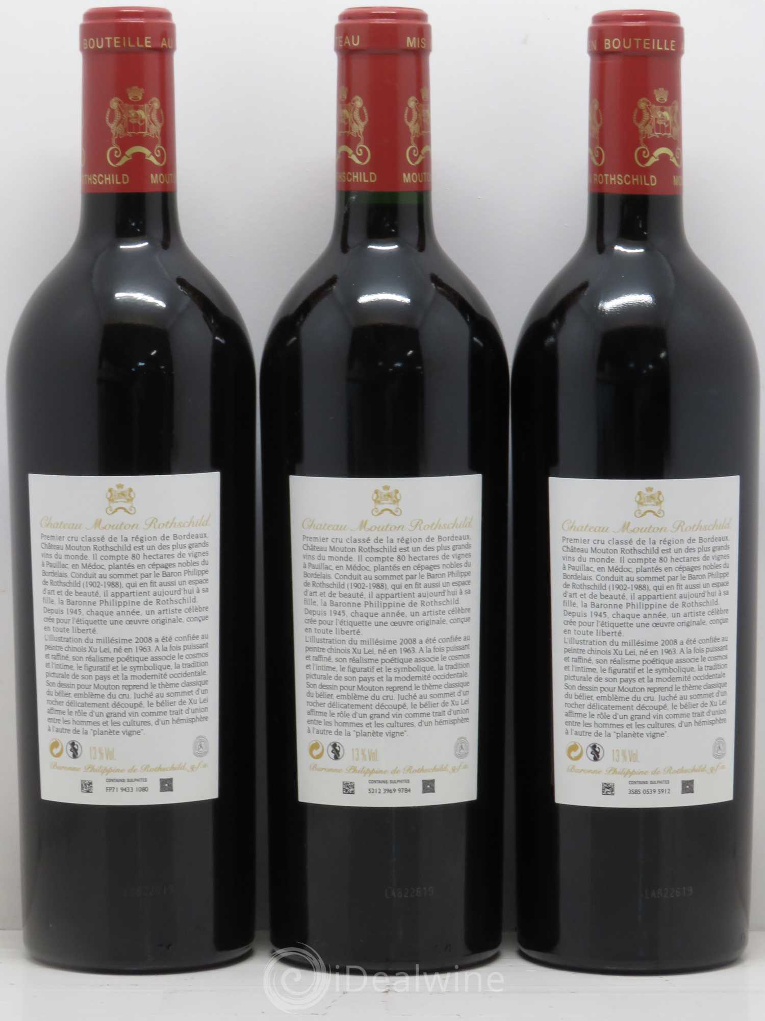 Château Mouton Rothschild 1er Grand Cru Classé 2008 - Lot de 6 bouteilles - 4