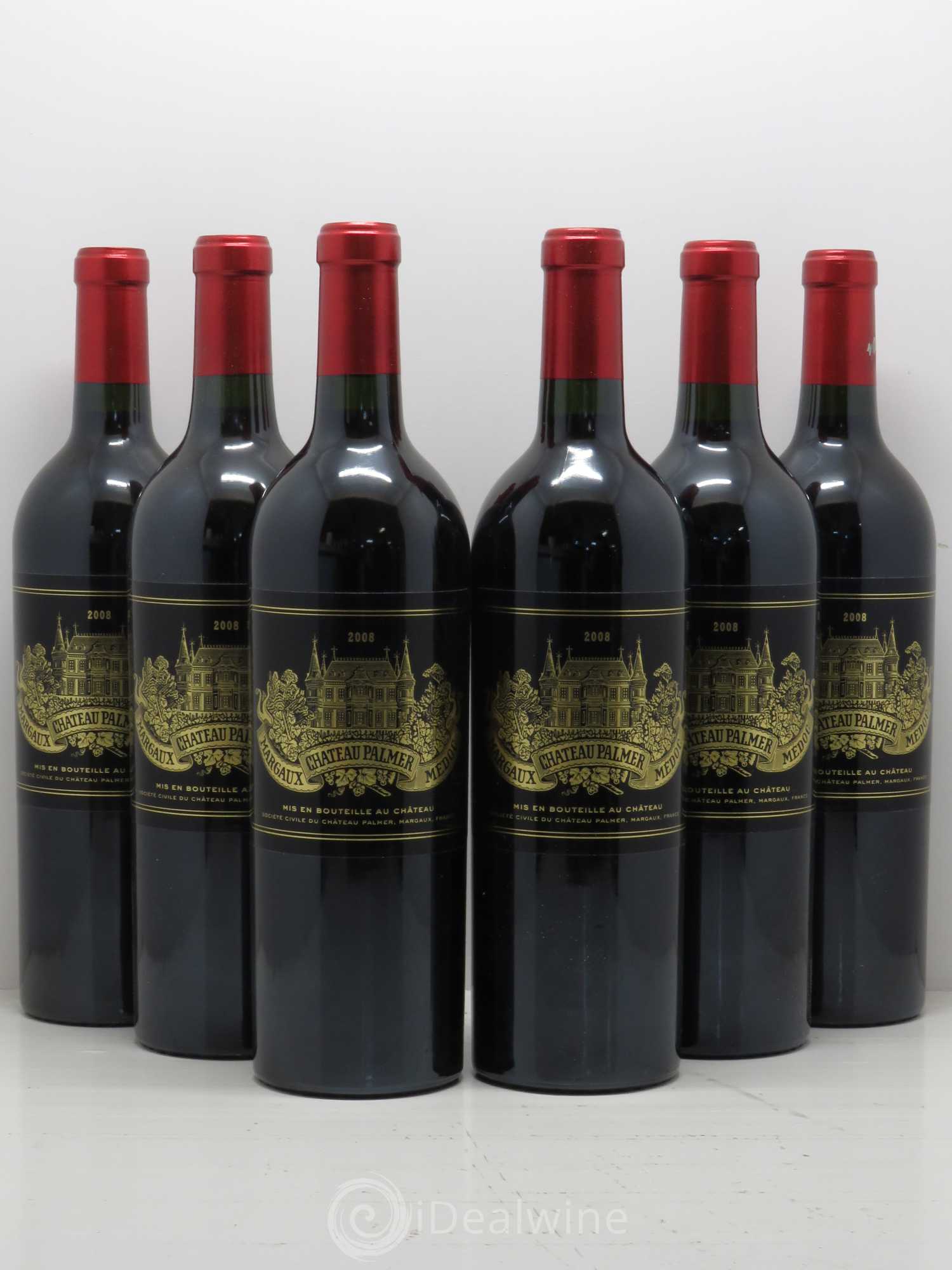 Château Palmer 3ème Grand Cru Classé 2008 - Lot de 6 bouteilles - 0