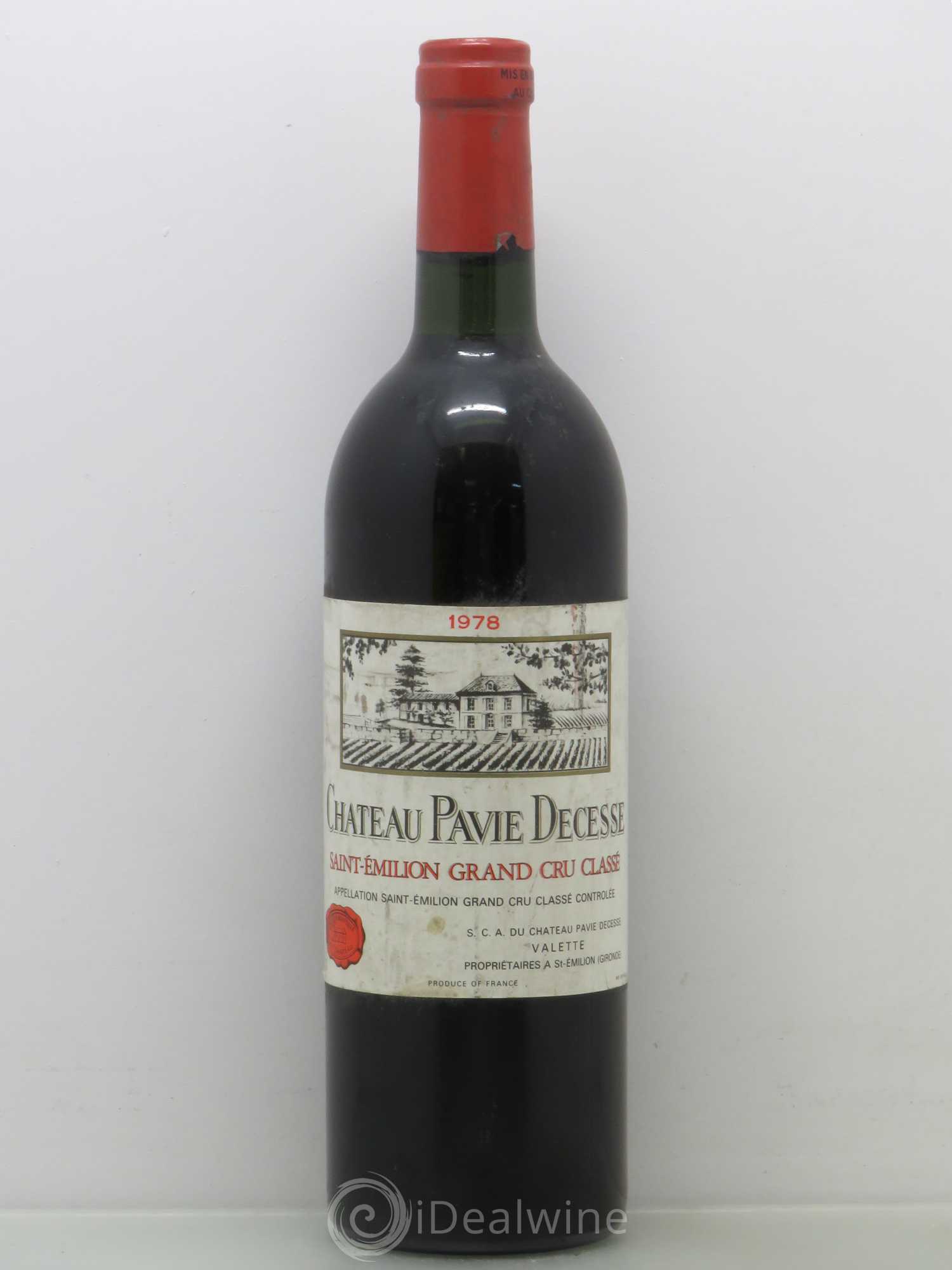 Château Pavie Decesse Grand Cru Classé 1978 - Lot de 1 bouteille - 0