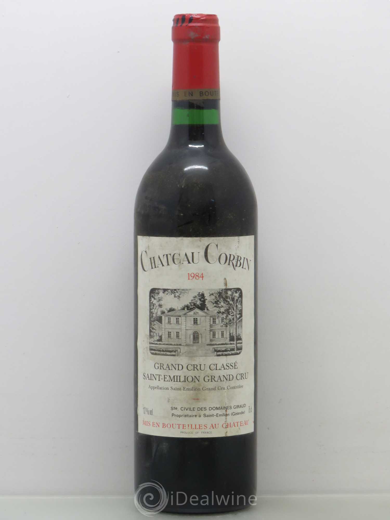 Château Corbin Grand Cru Classé 1984 - Lot de 1 bouteille - 0