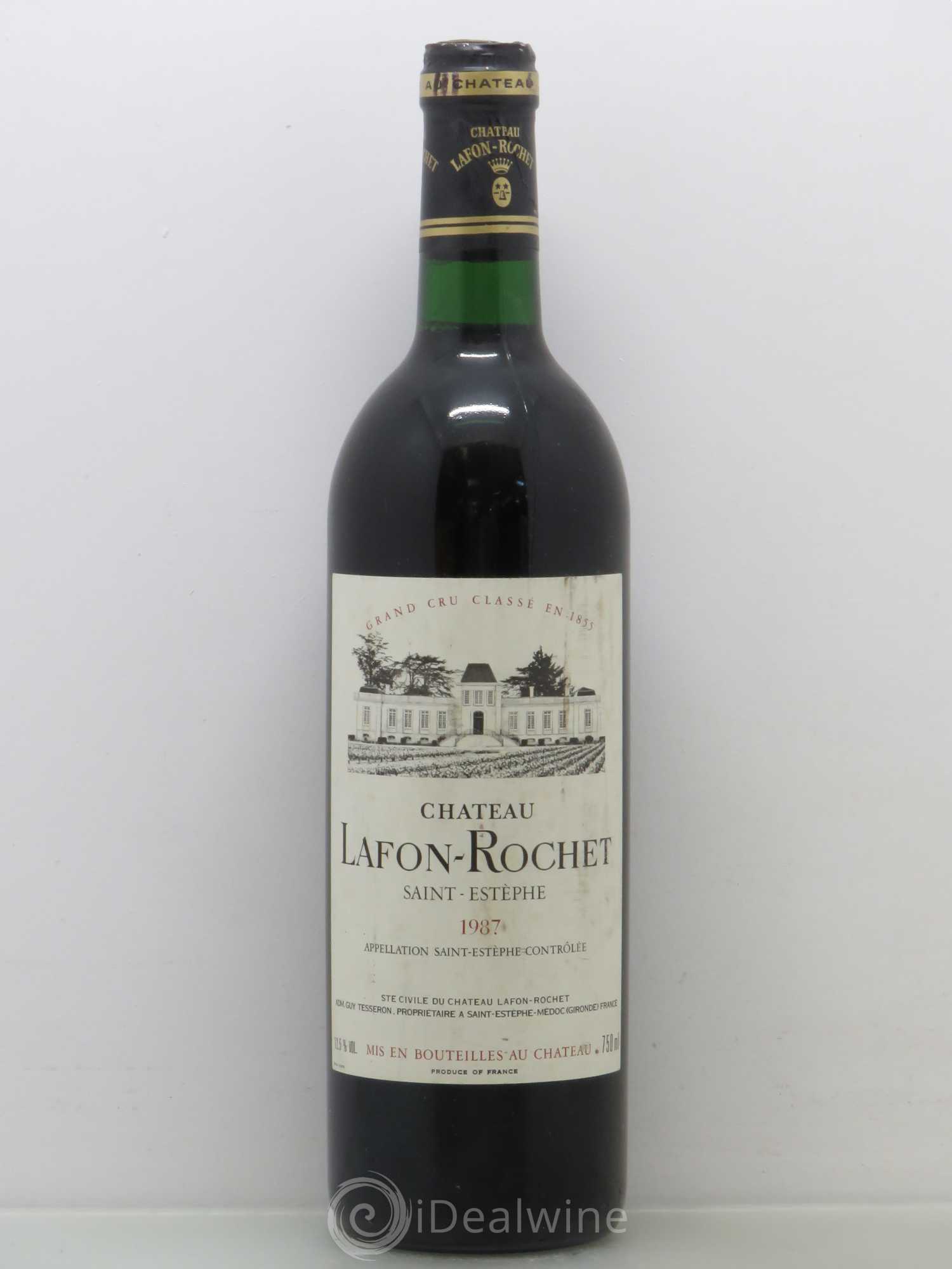 Château Lafon Rochet 4ème Grand Cru Classé 1987 - Lot de 1 bouteille - 0