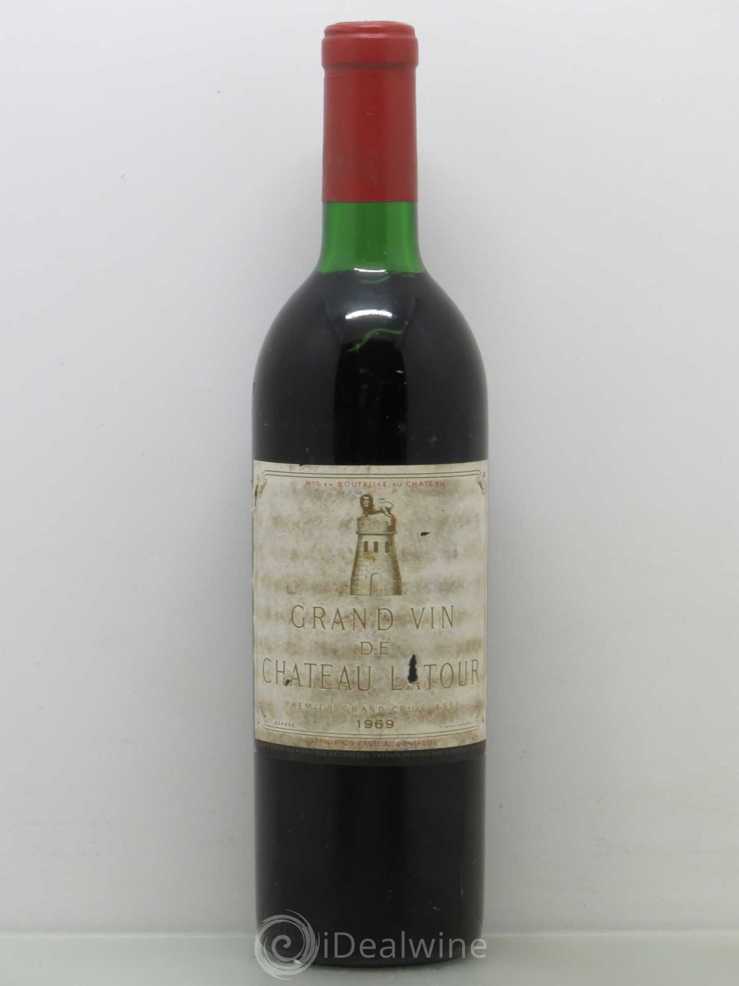 Château Latour 1er Grand Cru Classé 1969 - Lot de 1 bouteille - 0