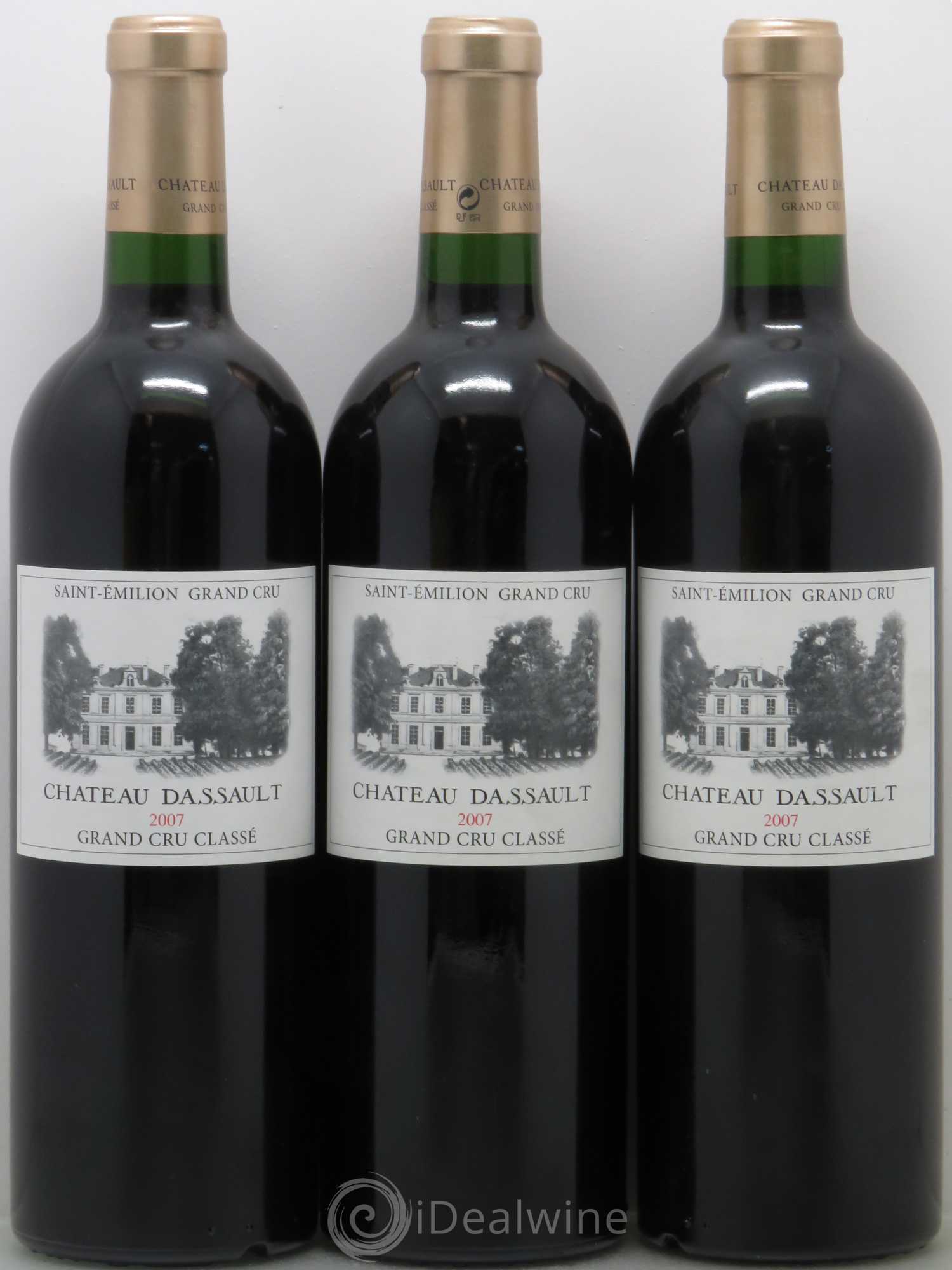 Château Dassault Grand Cru Classé 2007 - Lot de 3 bouteilles - 0