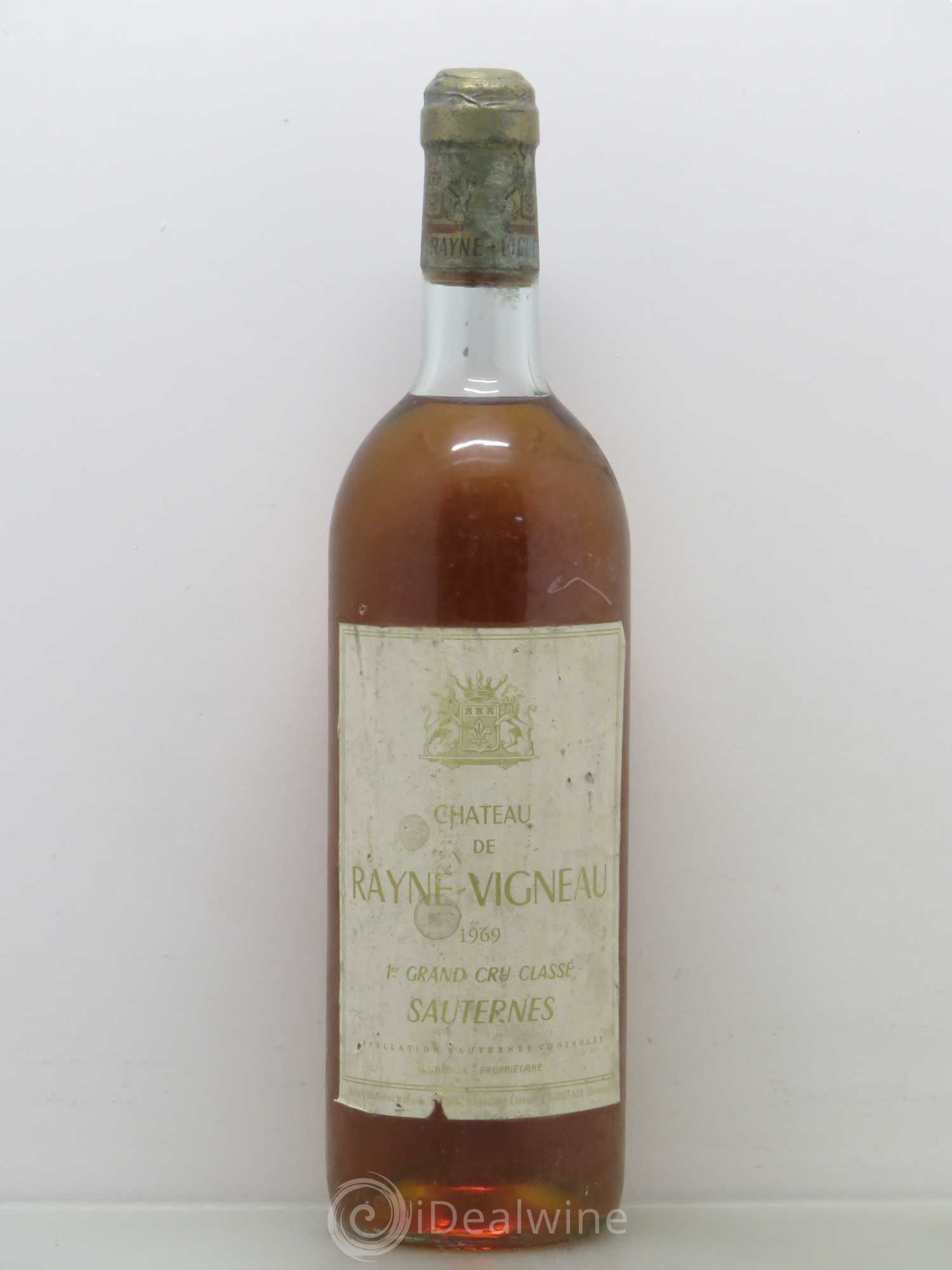 Château de Rayne Vigneau 1er Grand Cru Classé 1969 - Lotto di 1 bottiglia - 0