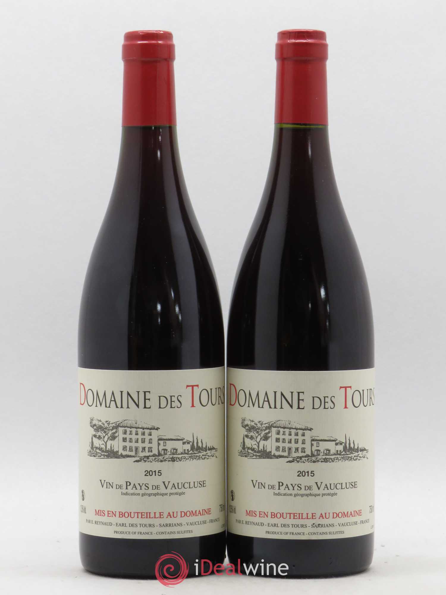 Vaucluse (Vin de Pays de Vaucluse) Domaine des Tours Emmanuel Reynaud 2015 - Lot de 2 bouteilles - 0