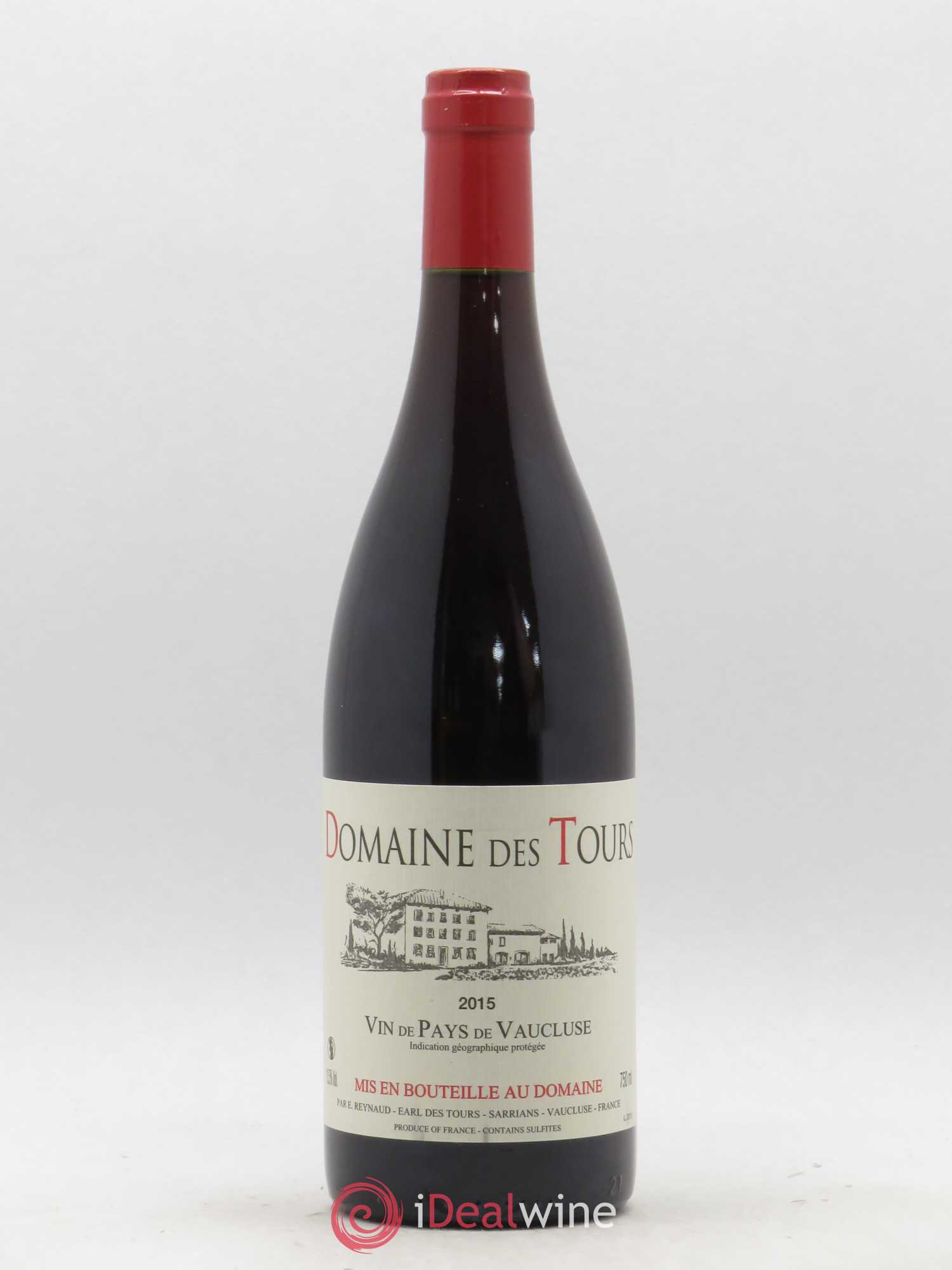 Vaucluse (Vin de Pays de Vaucluse) Domaine des Tours Emmanuel Reynaud 2015 - Lot de 1 bouteille - 0
