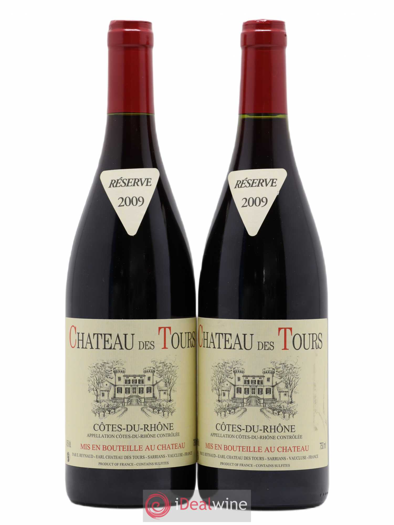 Côtes-du-Rhône Château des Tours Emmanuel Reynaud 2009 - Lot de 2 bouteilles - 0