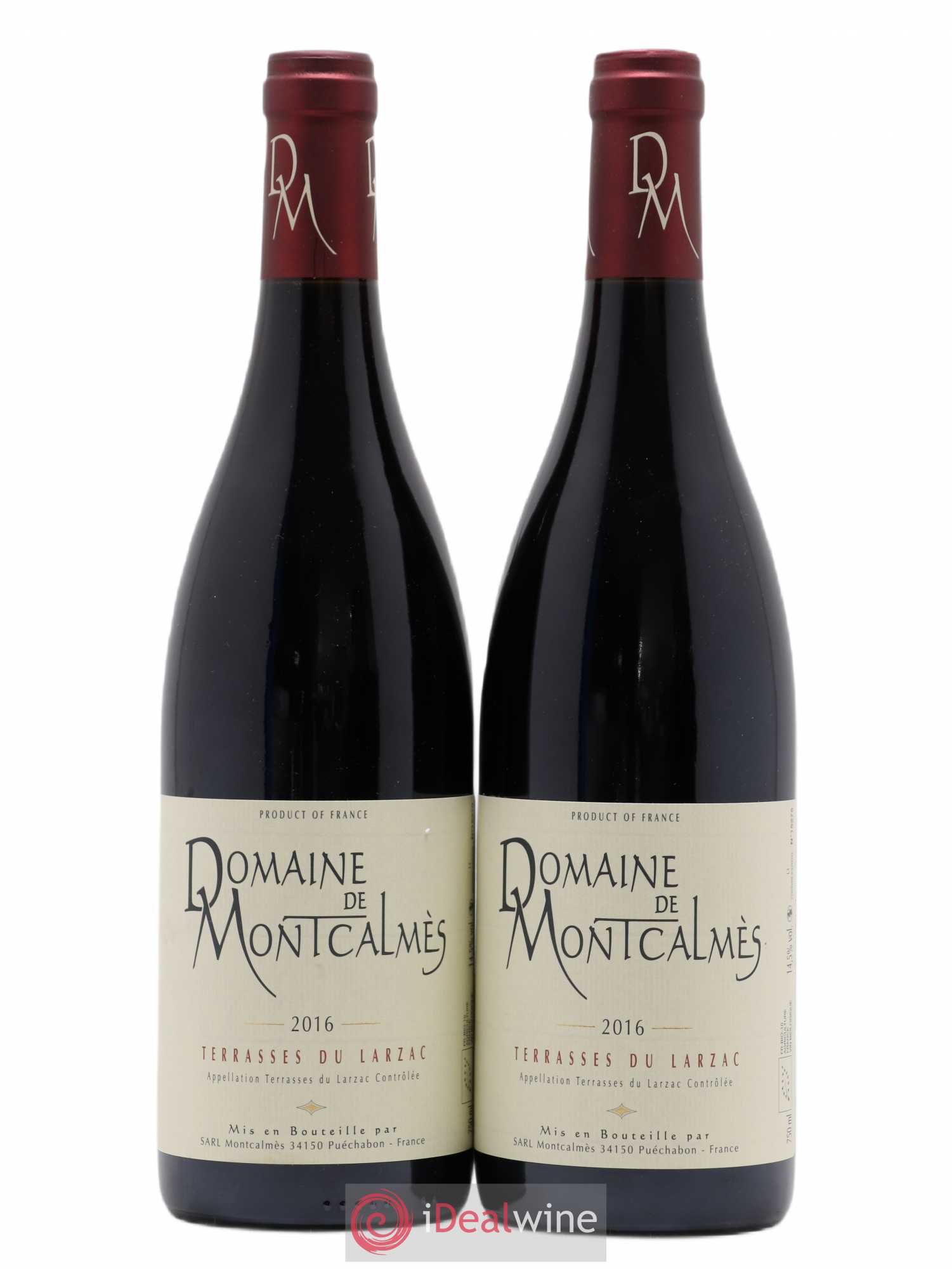 Terrasses du Larzac Domaine de Montcalmès Frédéric Pourtalié 2016 - Lot de 2 bouteilles - 0