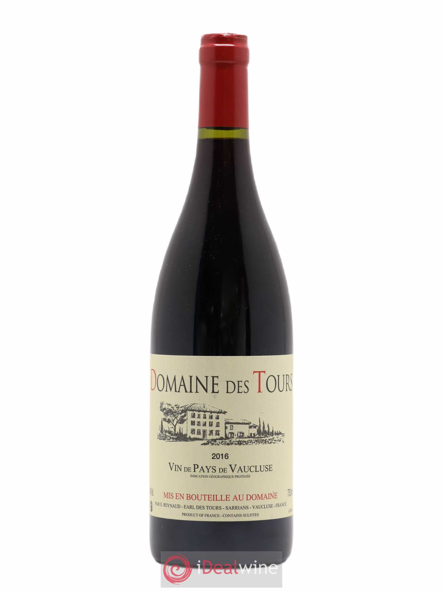Vaucluse (Vin de Pays de Vaucluse) Domaine des Tours Emmanuel Reynaud 2016 - Lot de 1 bouteille - 0