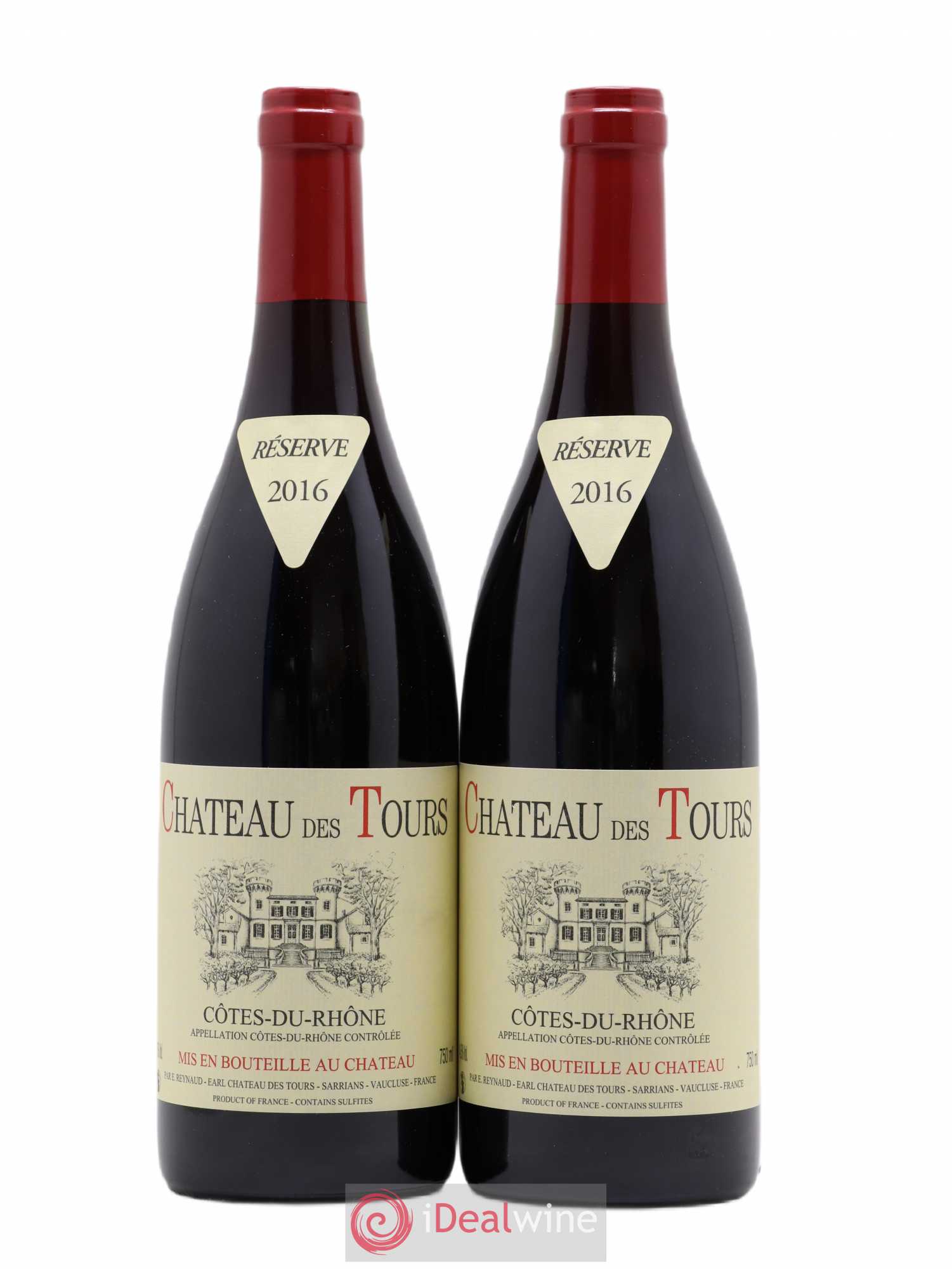 Côtes-du-Rhône Château des Tours Emmanuel Reynaud 2016 - Lot de 2 bouteilles - 0