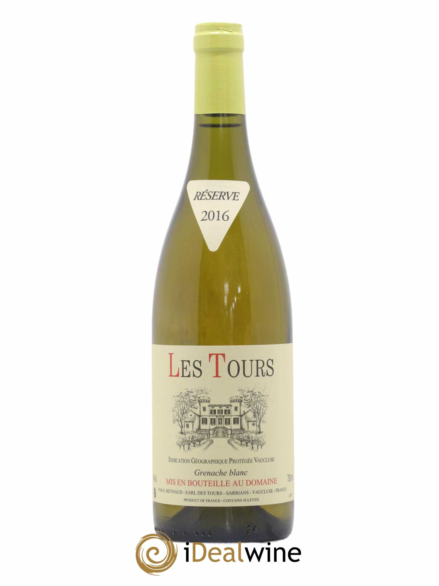 Vaucluse (Vin de Pays de Vaucluse) Les Tours Grenache Blanc Emmanuel Reynaud 2016 - Lot de 1 bouteille - 0