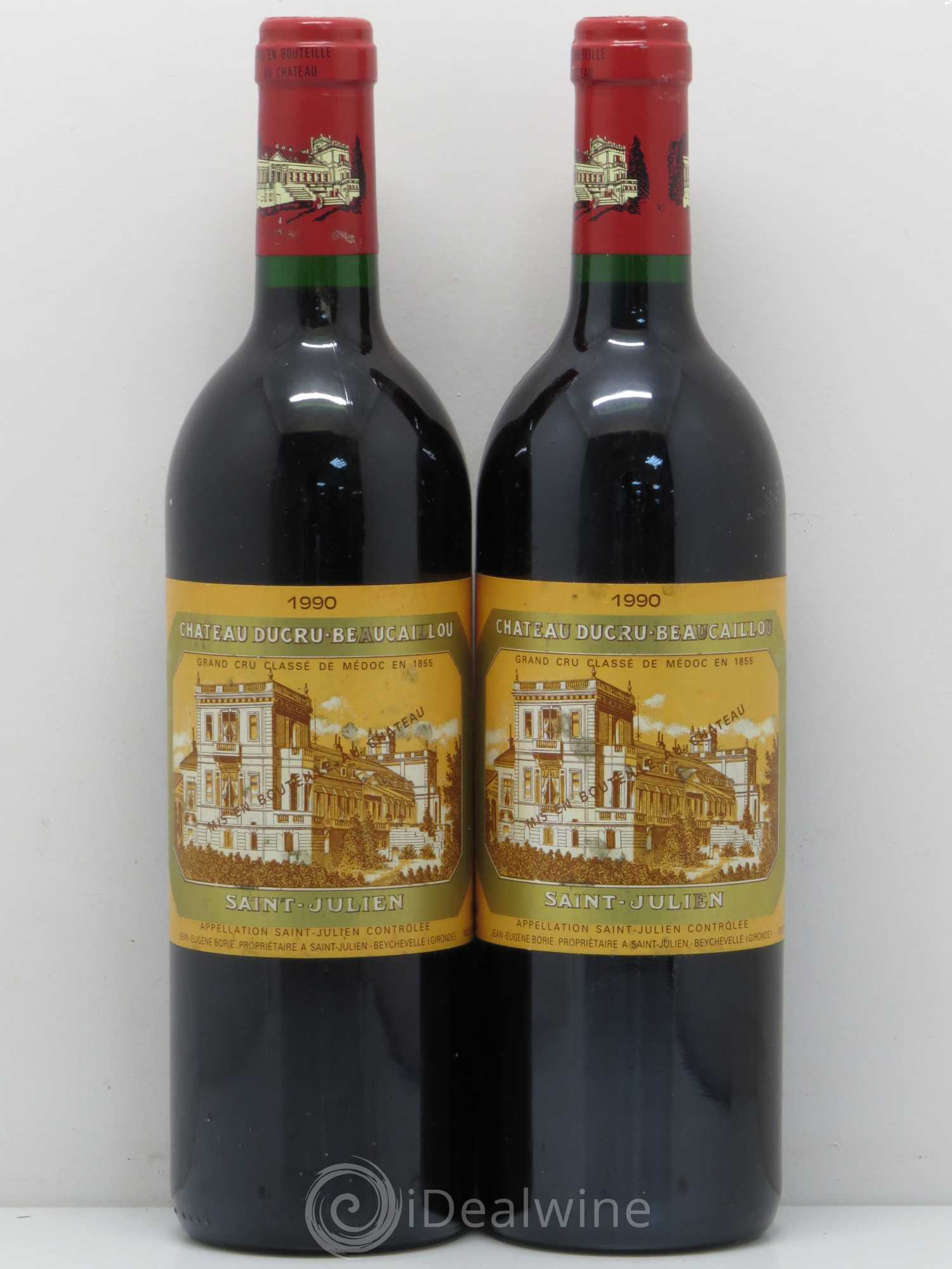 Château Ducru Beaucaillou 2ème Grand Cru Classé 1990 - Lot de 2 bouteilles - 0