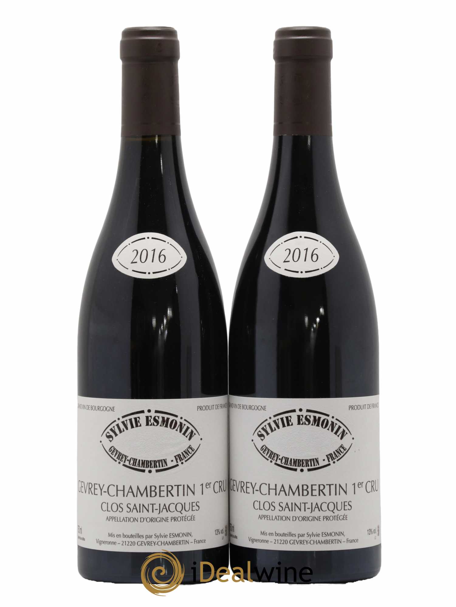 Gevrey-Chambertin 1er Cru Clos Saint Jacques Sylvie Esmonin 2016 - Lot de 2 bouteilles - 0