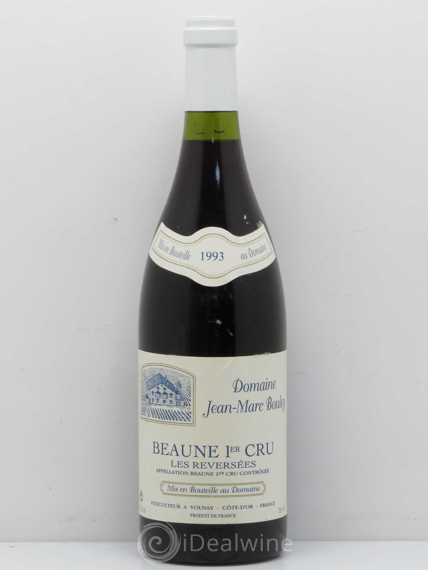 Beaune 1er Cru Domaine Jean Marc Bouley 1er Cru Les Reversees 1993 - Posten von 1 Flasche - 0